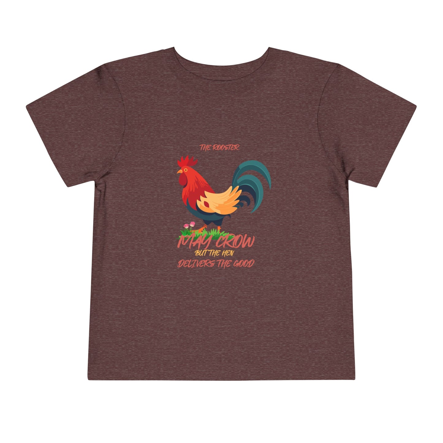 Colorful Rooster Toddler Tee - Perfect for Farm Lovers, Playdates, Birthday Gifts, Cute Casual Wear, Summer Outfits