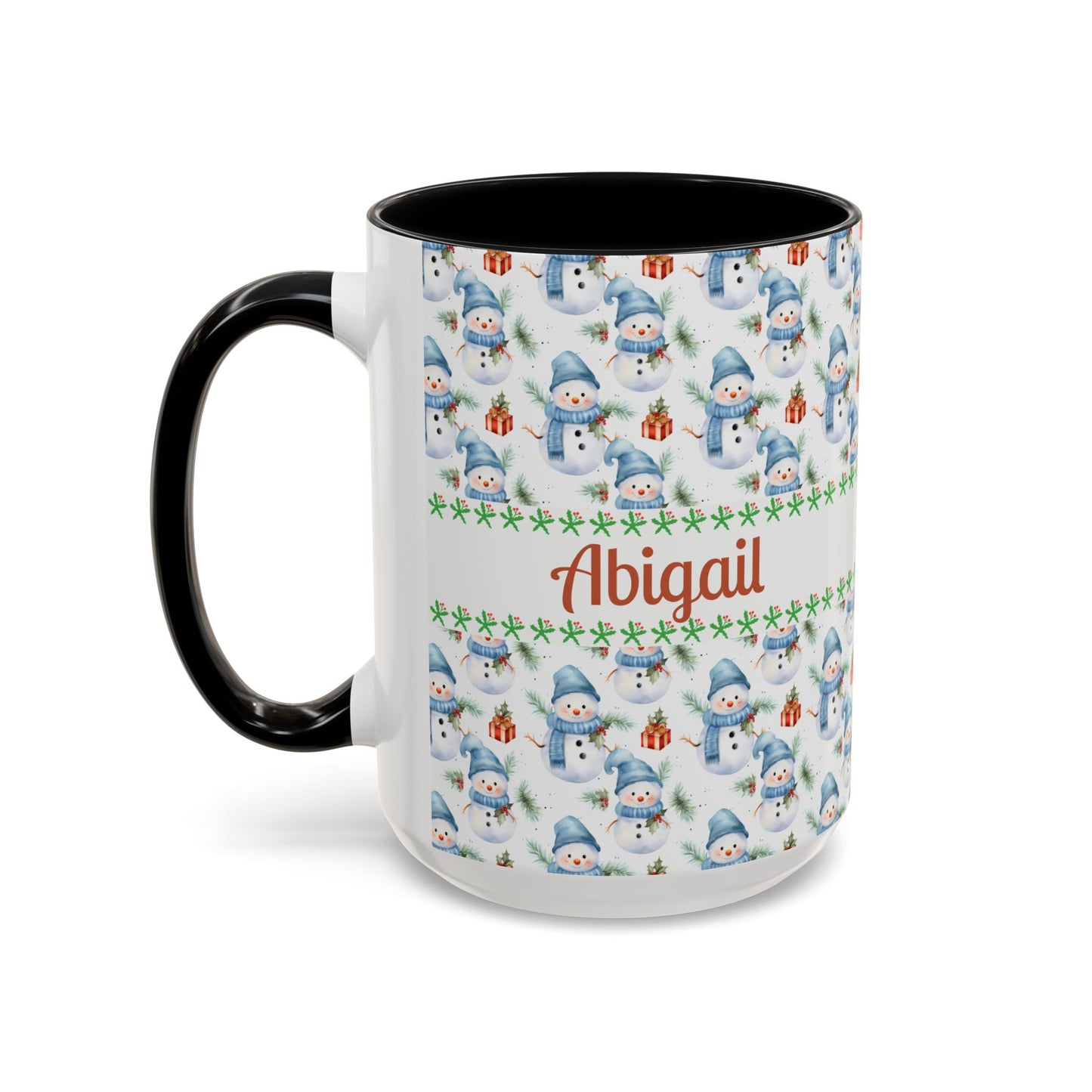 Festive Snowman Coffee Mug, Personalized Holiday Mug, Winter Decor, Gift for Her, Cute Coffee Cup