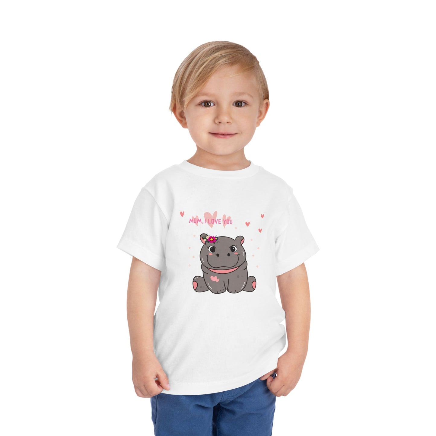 Cute Hippo Toddler Tee, Adorable Animal Shirt, Baby Shower Gift, Kids Birthday Outfit, Playful Summer Wear