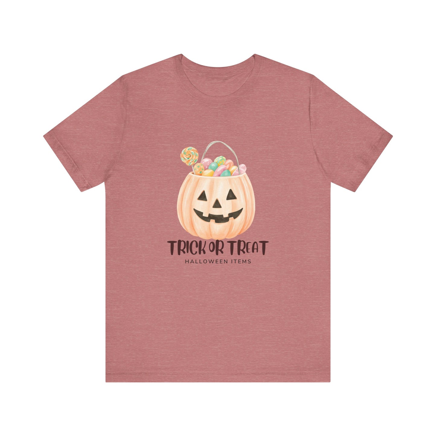 Halloween Trick or Treat T-Shirt, Unisex Graphic Tee, Fall Wardrobe Addition, Perfect for Halloween Parties, Spooky Season Wear