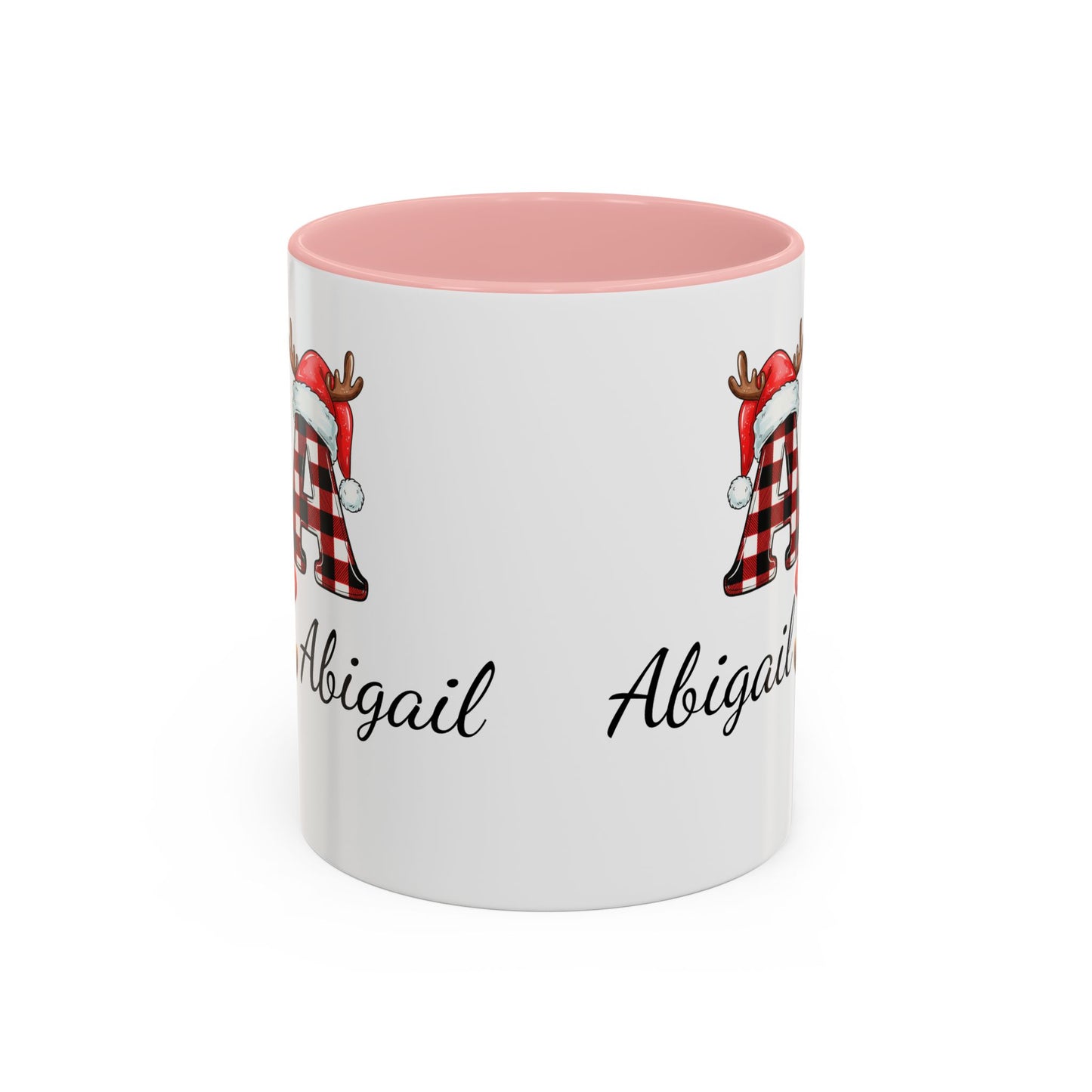 Festive Personalized Coffee Mug, Holiday Gift for Coffee Lovers, Custom Name Mug, Cute Animal Design, Perfect for Christmas