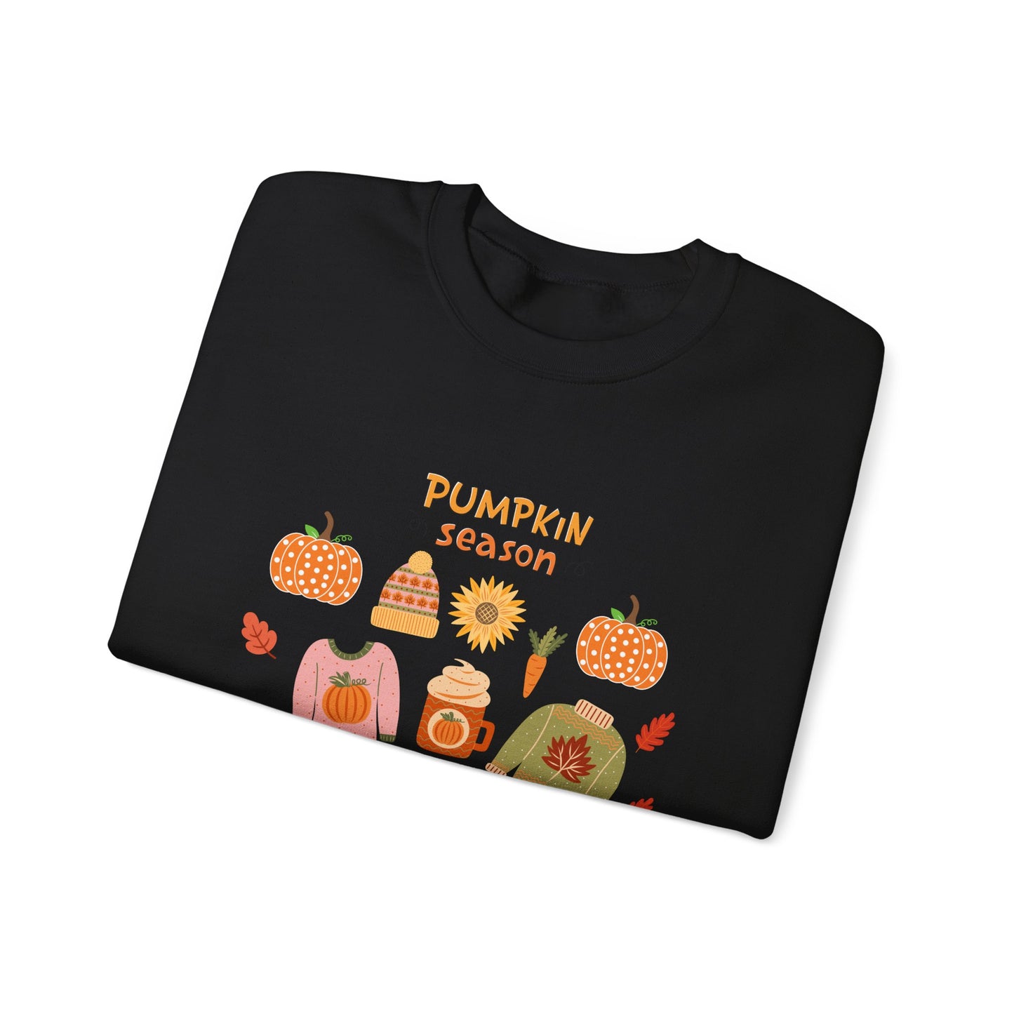 Autumn Vibes Crewneck Sweatshirt, Pumpkin Season Apparel, Cozy Fall Sweater, Unisex Sweatshirt for Thanksgiving, Pumpkin Lover Gift