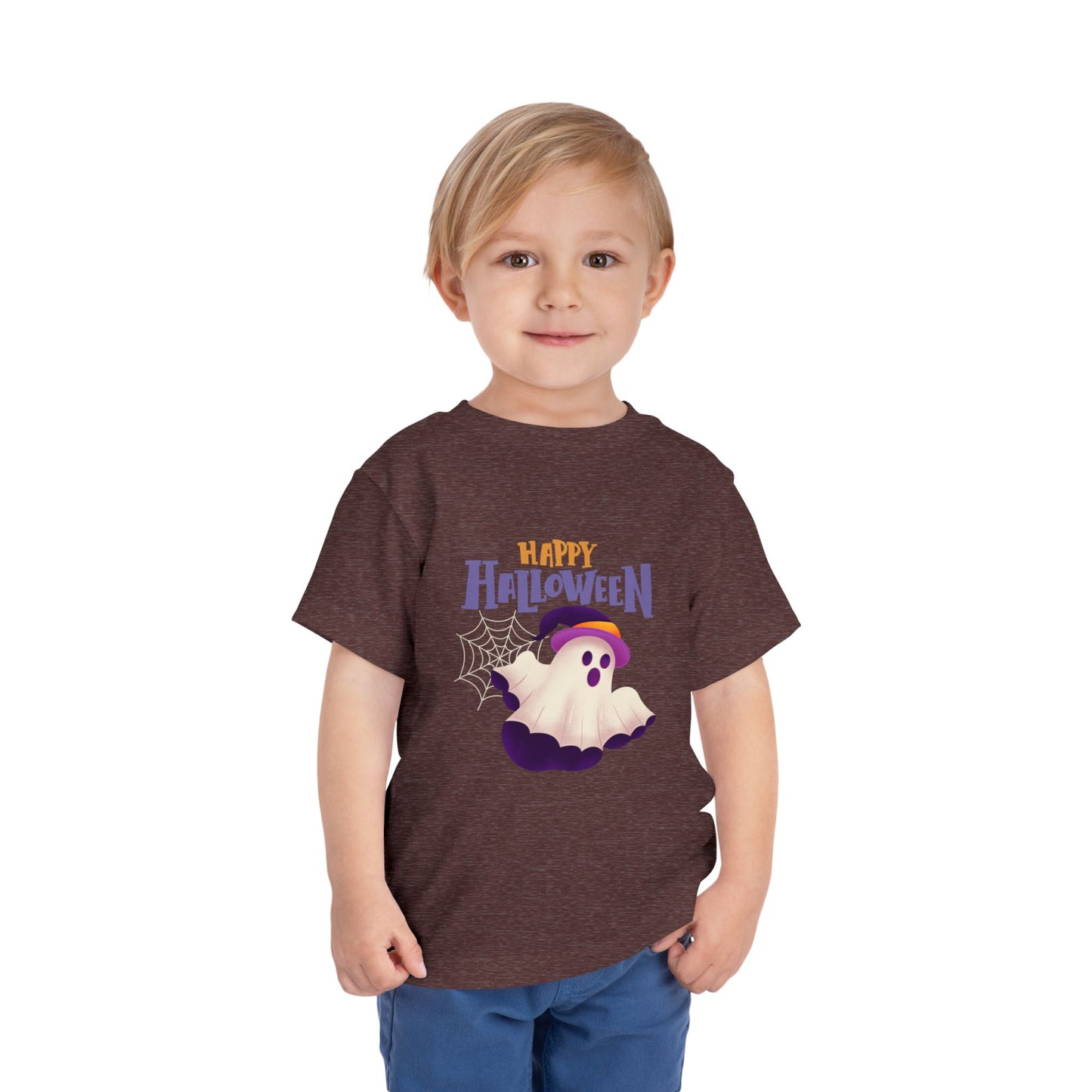 Happy Halloween Toddler Tee, Kid's Ghost T-Shirt, Halloween Costume Shirt, Toddler Halloween Apparel, Cute Halloween Outfit