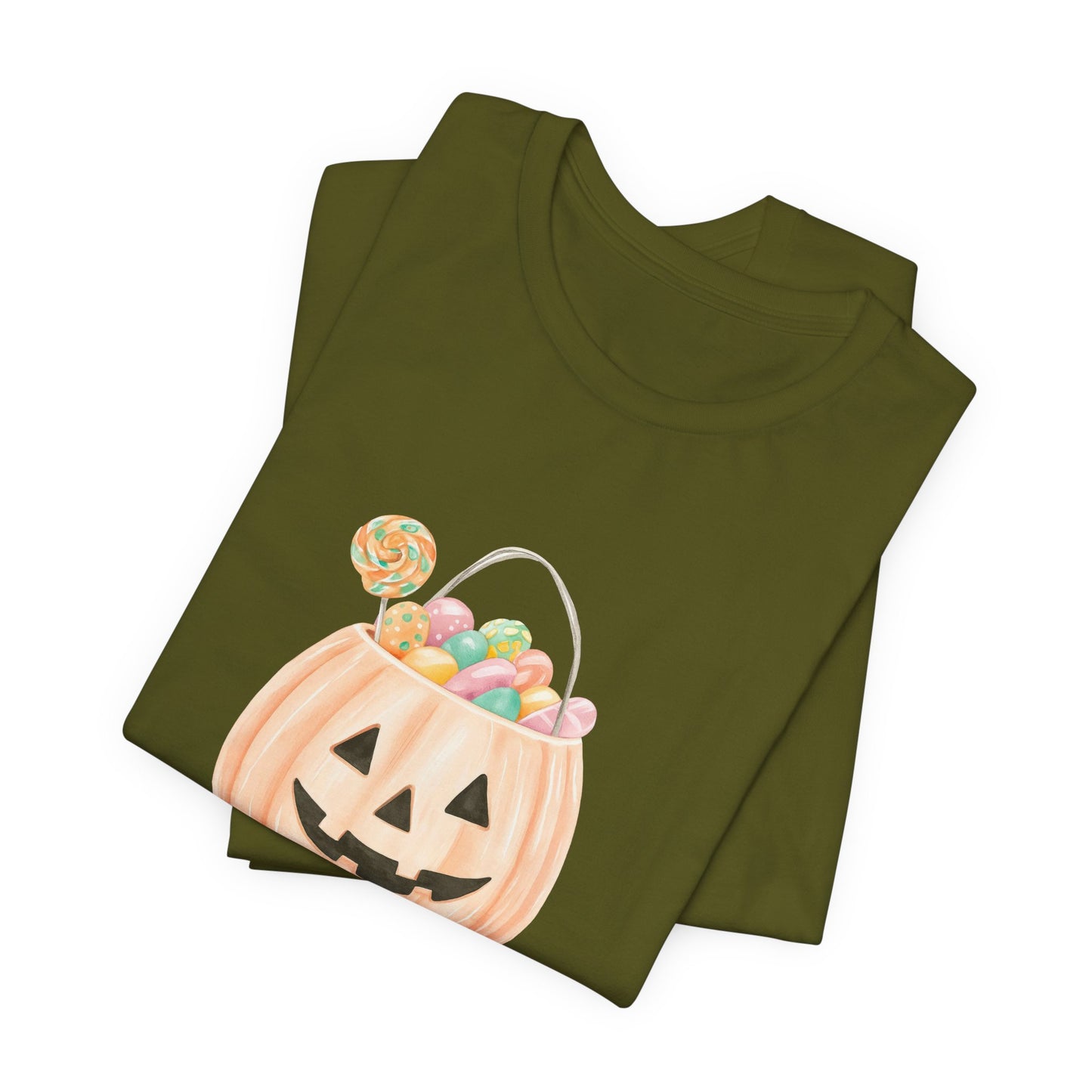 Halloween Trick or Treat T-Shirt, Unisex Graphic Tee, Fall Wardrobe Addition, Perfect for Halloween Parties, Spooky Season Wear