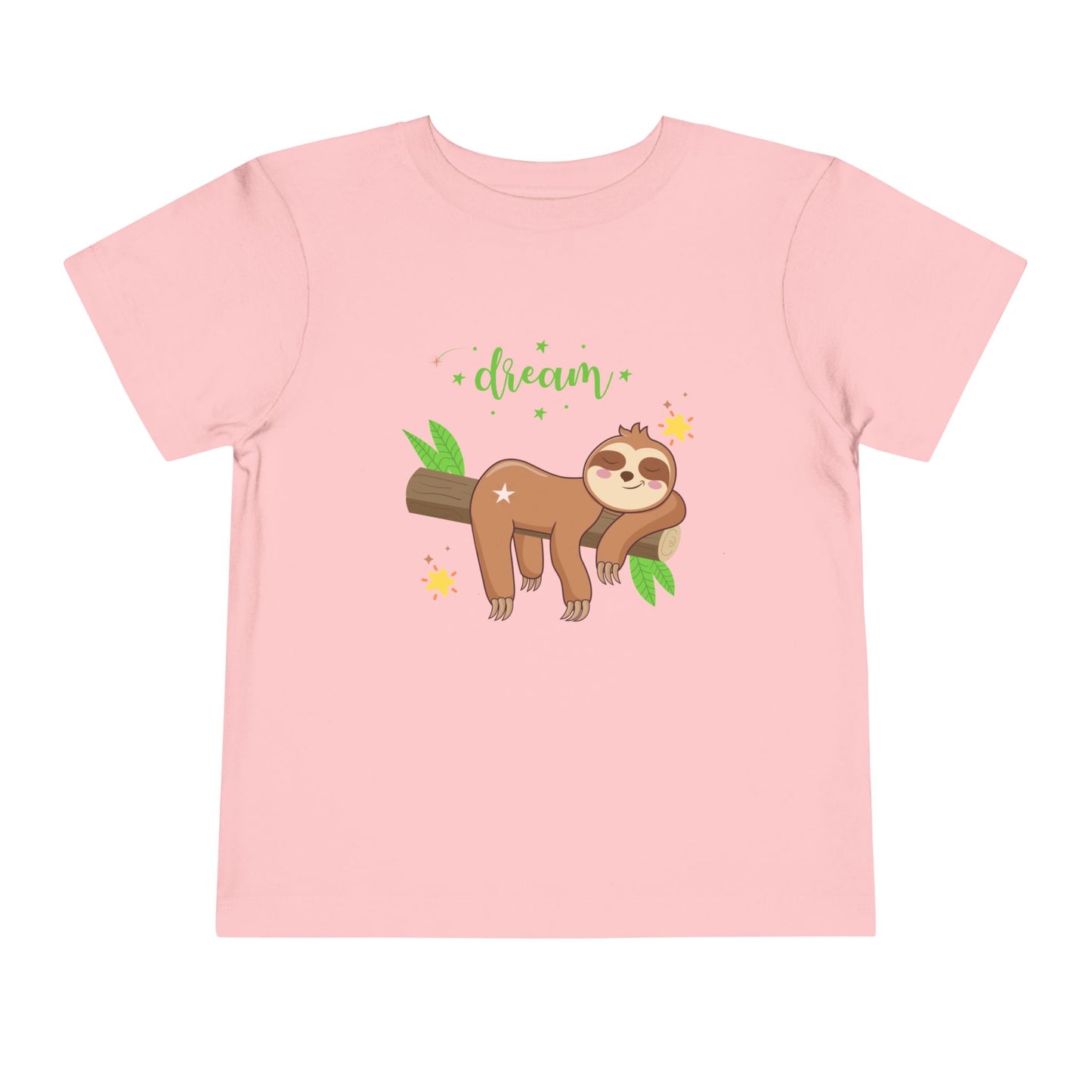 Sloth Dreaming Toddler Tee, Cute Kids' Shirt, Animal Lover Gift, Birthday, Playtime, Sleepy Sloth Tee, Toddler Apparel