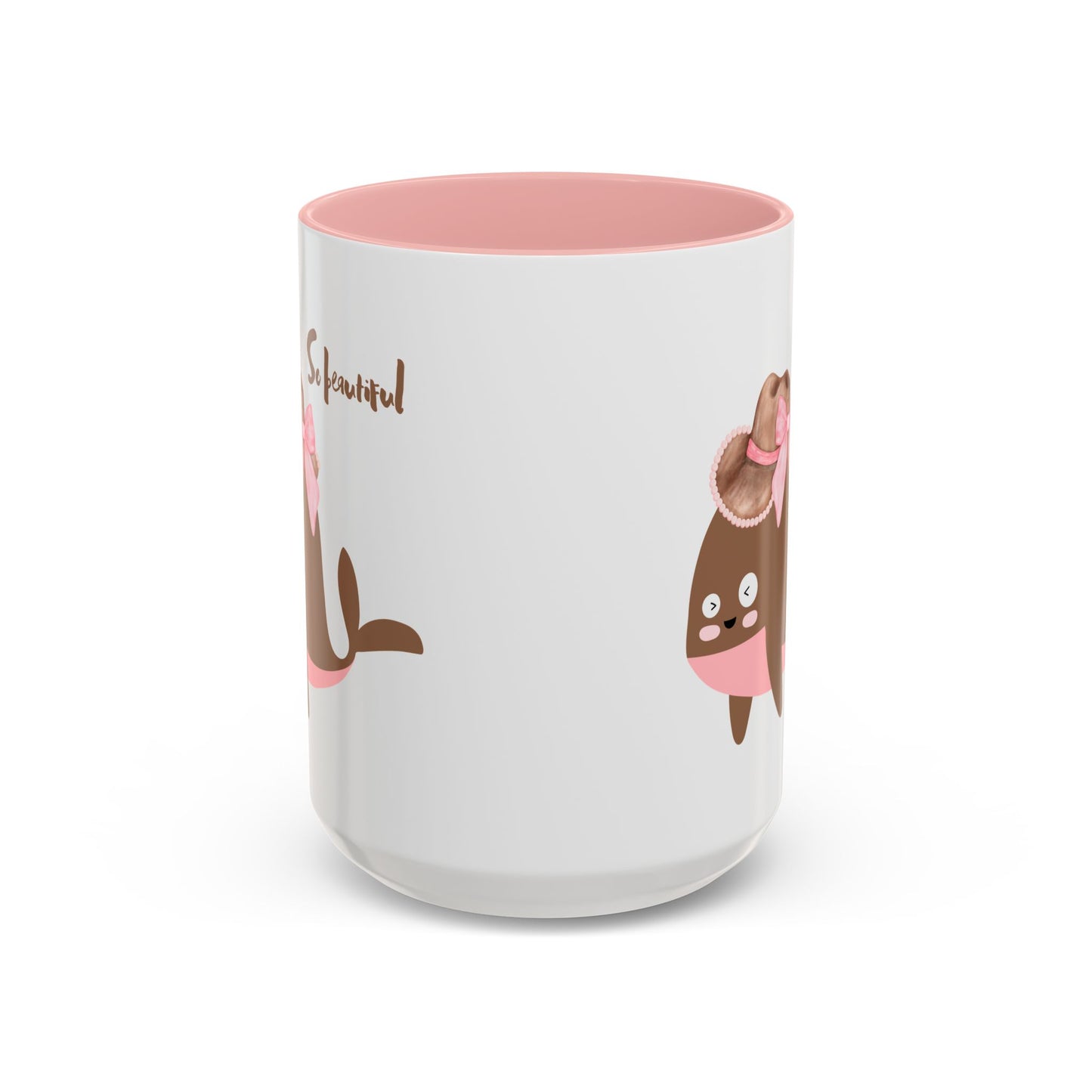 Whale wearing a cowboy hat with a pink bow Coffee Mug