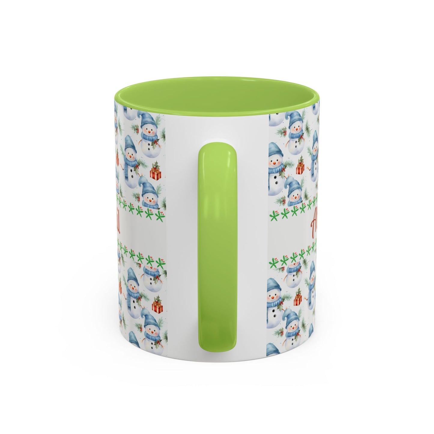 Festive Snowman Coffee Mug, Personalized Holiday Mug, Winter Decor, Gift for Her, Cute Coffee Cup