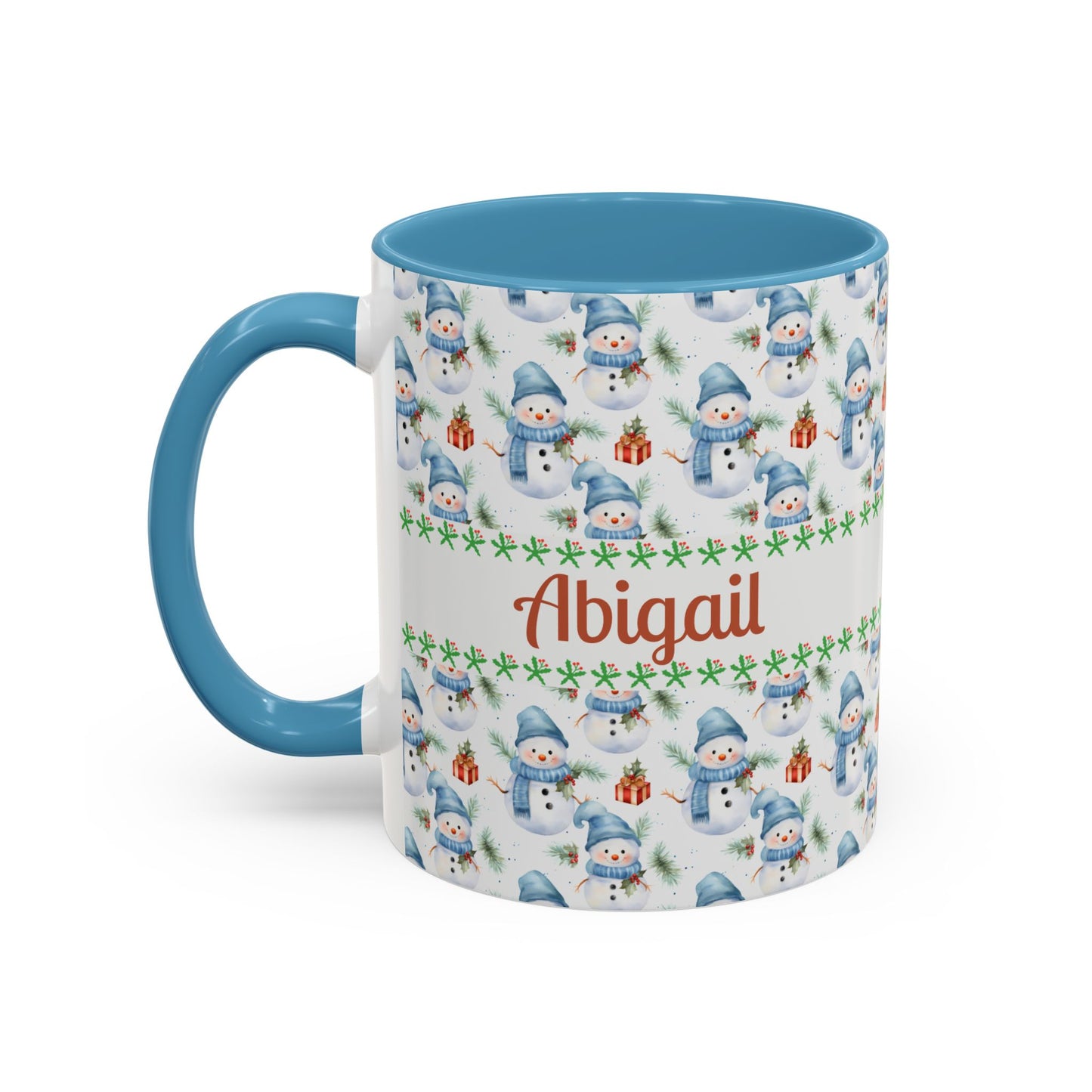 Festive Snowman Coffee Mug, Personalized Holiday Mug, Winter Decor, Gift for Her, Cute Coffee Cup