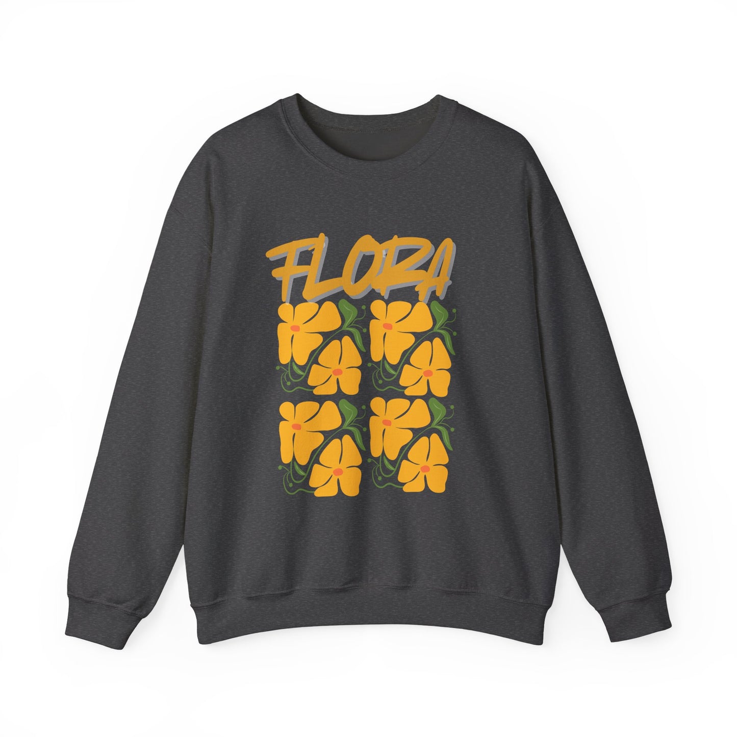 Flora Crewneck Sweatshirt, Floral Sweatshirt, Spring Fashion, Casual Wear, Gifts for Her, Unisex Floral Hoodie