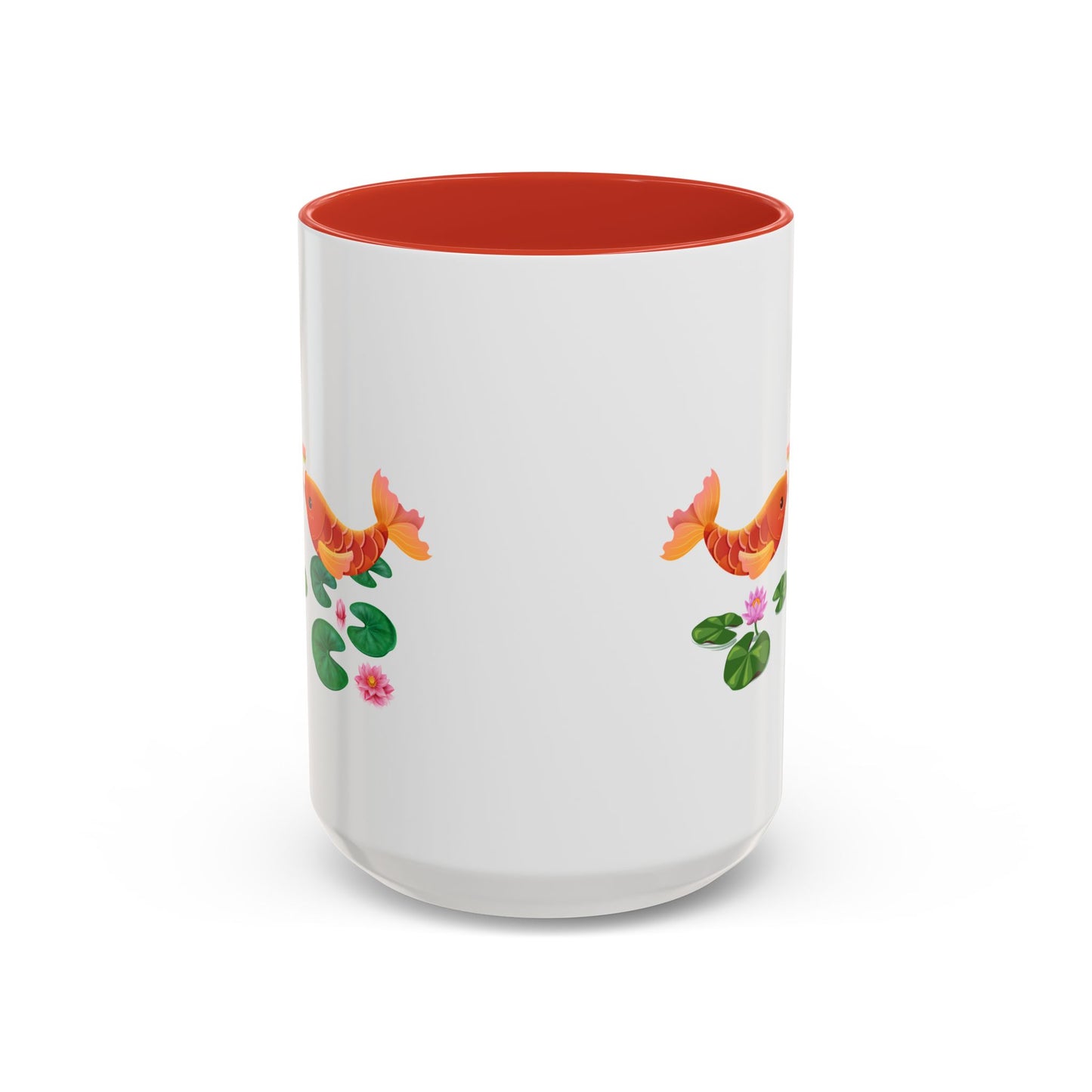Golden koi fish with lotus flowers Coffee Mug