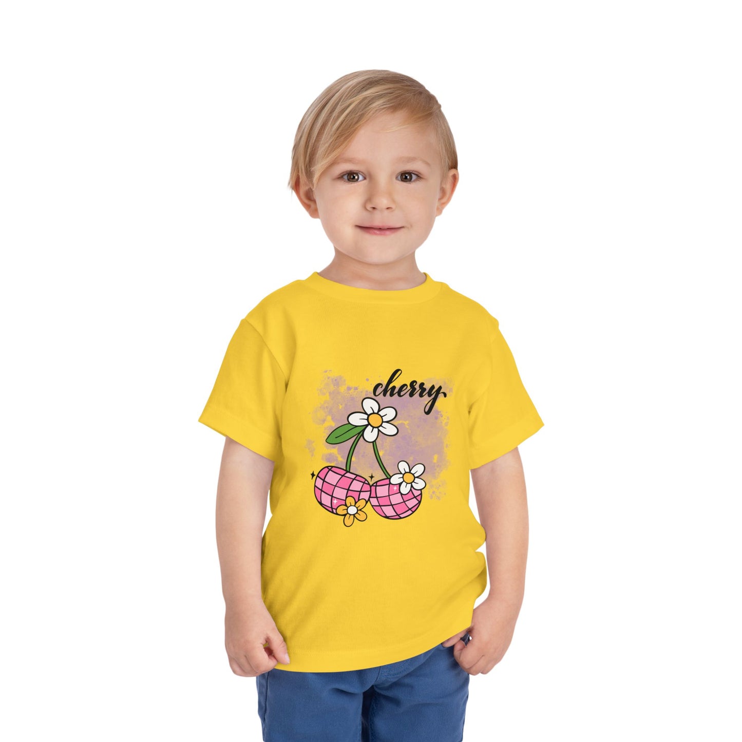 Cherry Blossom Toddler Tee, Cute Kids T-Shirt, Spring Fashion, Gift for Toddlers, Summer Outfit, Playtime Shirt