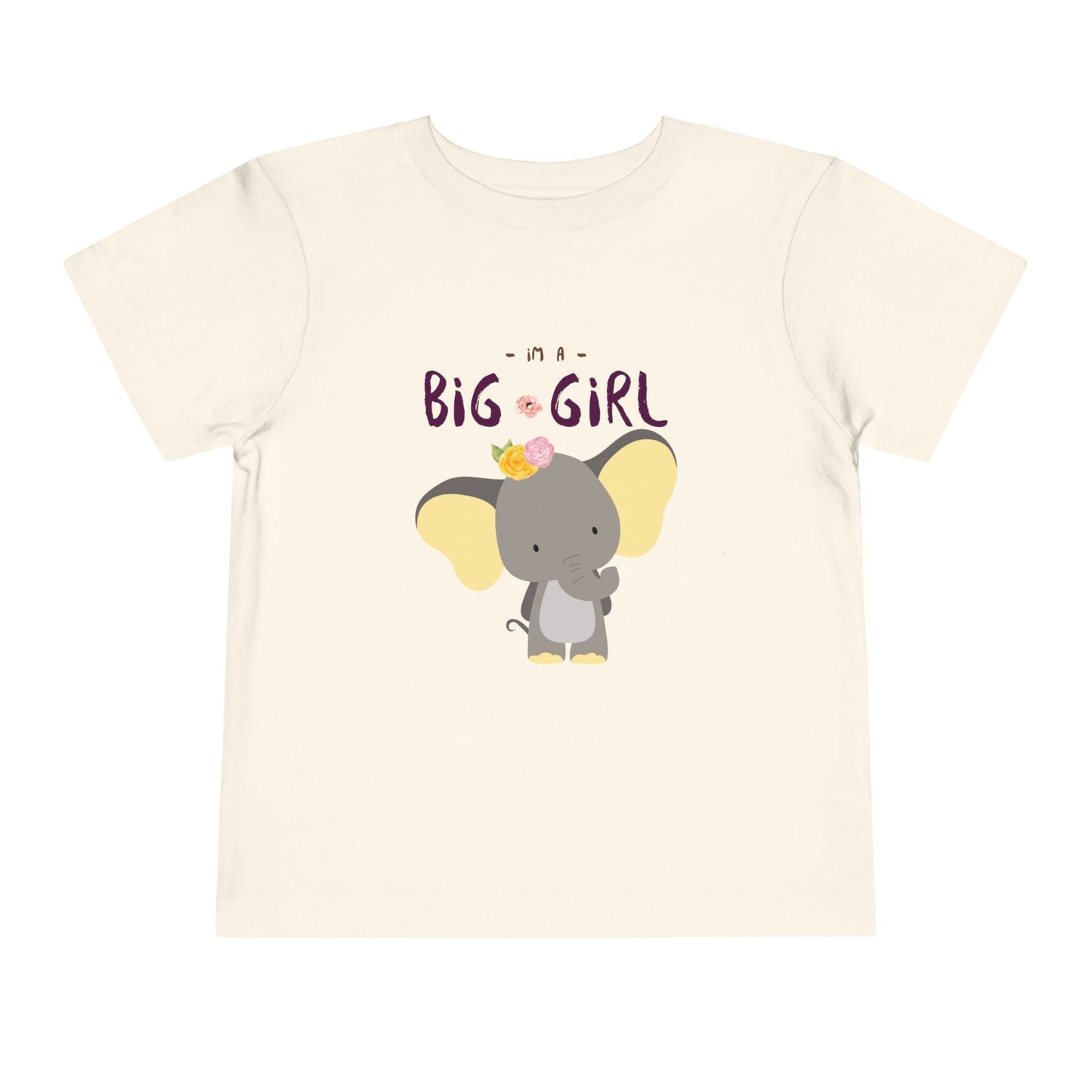 Big Girl Toddler Tee, Cute Elephant Design, Kids Birthday Gift, Toddler Clothing, Nursery Outfit, Playtime T-Shirt
