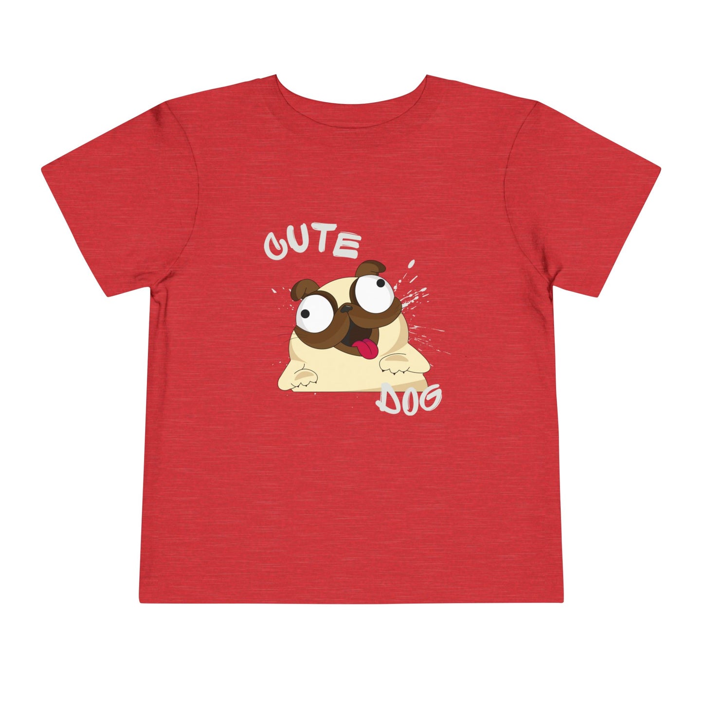Cute Pug Toddler Tee, Adorable Animal Shirt, Kids Summer Outfit, Birthday Gift, Cute Dog T-Shirt, Playful Graphic Tee