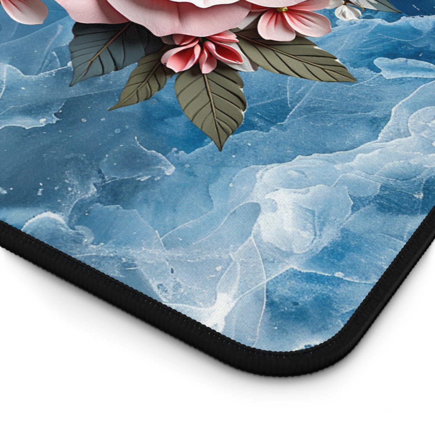 Floral Desk Mat Perfect for Home Office, Gaming, or Study - Elegant Rose Design, Mouse Pad, Desk Accessory, Gift Idea
