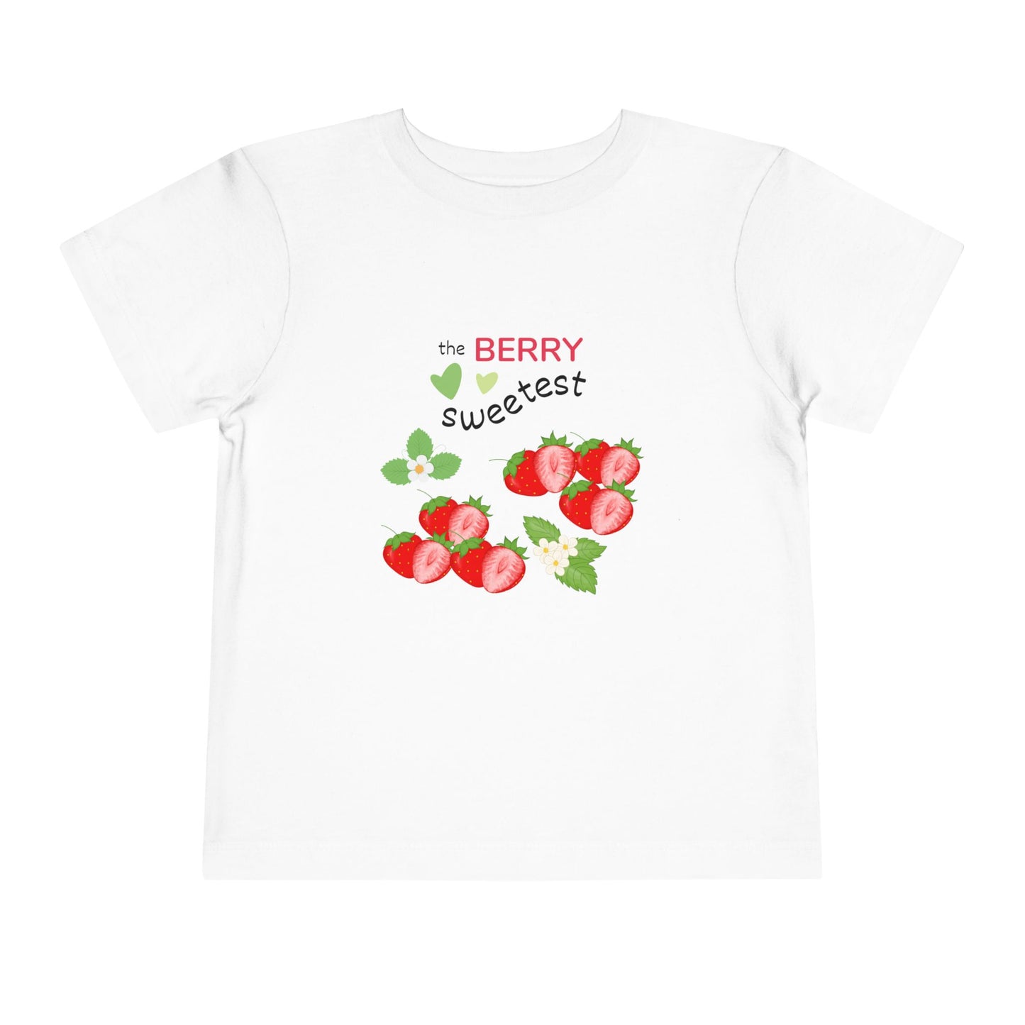 Toddler Berry Sweetest Tee, Cute Kids T-Shirt, Strawberry Design Shirt, Summer Apparel, Birthday Gift, Toddler Clothing