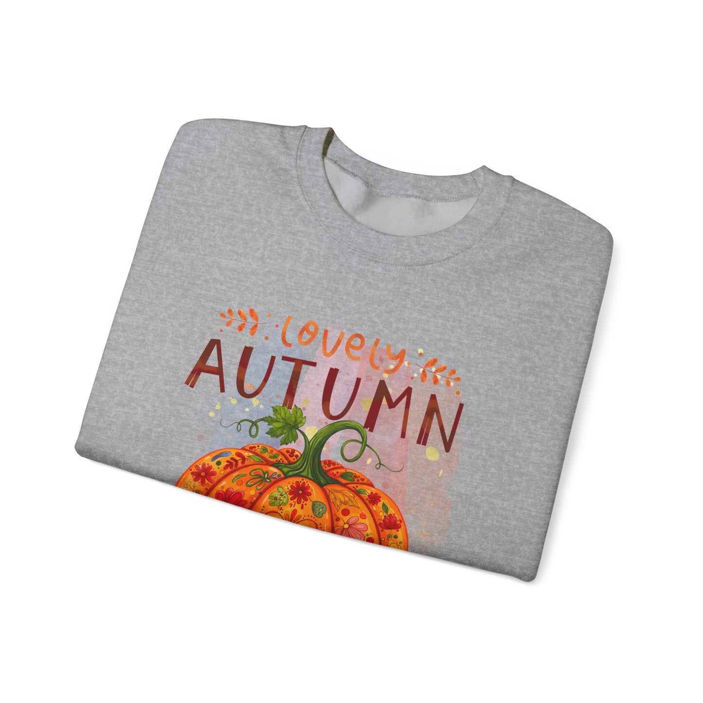 Cozy Autumn Sweatshirt, Fall Apparel, Pumpkin Crewneck, Unisex Sweater, Perfect for Thanksgiving, Seasonal Clothing