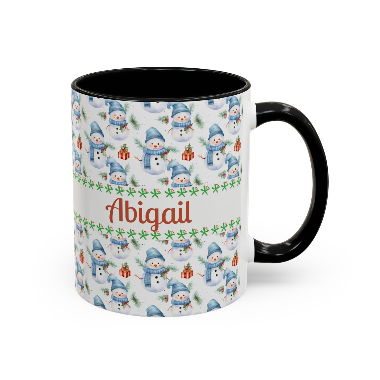 Festive Snowman Coffee Mug, Personalized Holiday Mug, Winter Decor, Gift for Her, Cute Coffee Cup