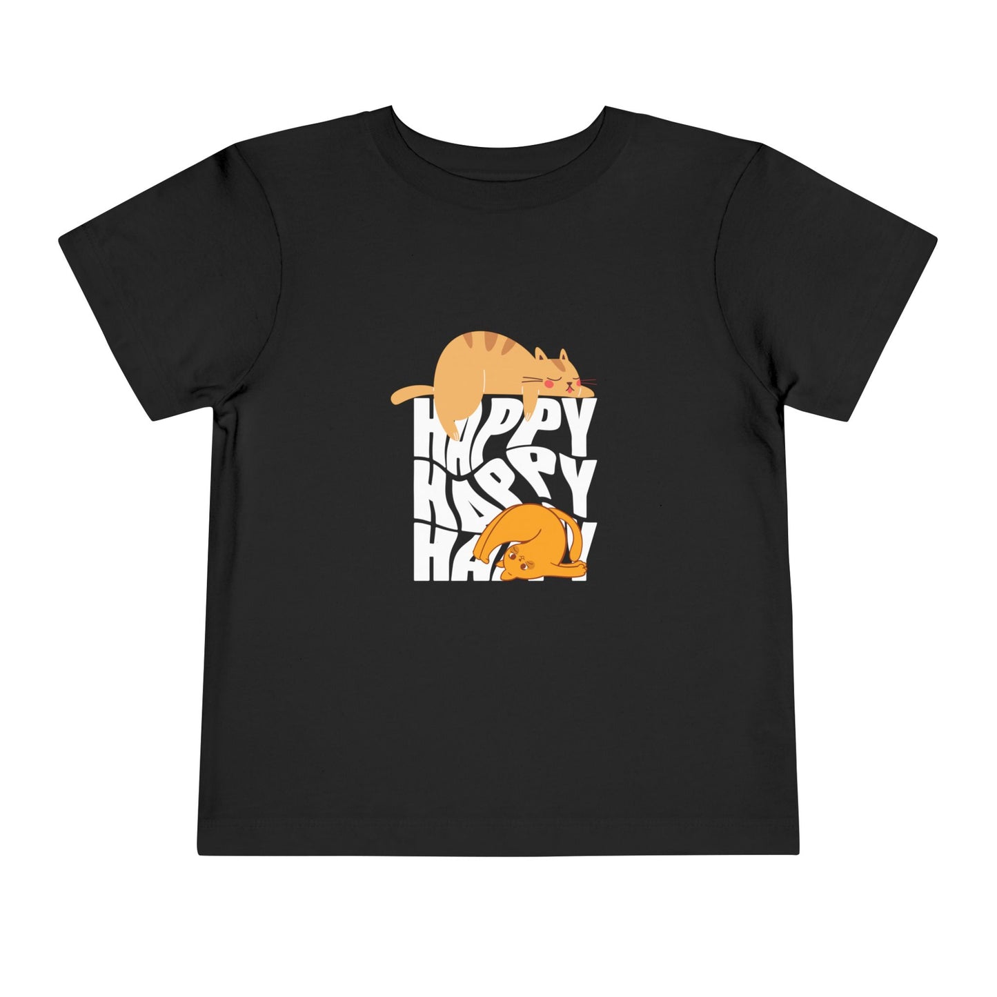 Happy Cats Toddler Tee - Cute Kids Shirt, Playful T-Shirt, Cat Lover Gift, Birthday Outfit, Everyday Wear