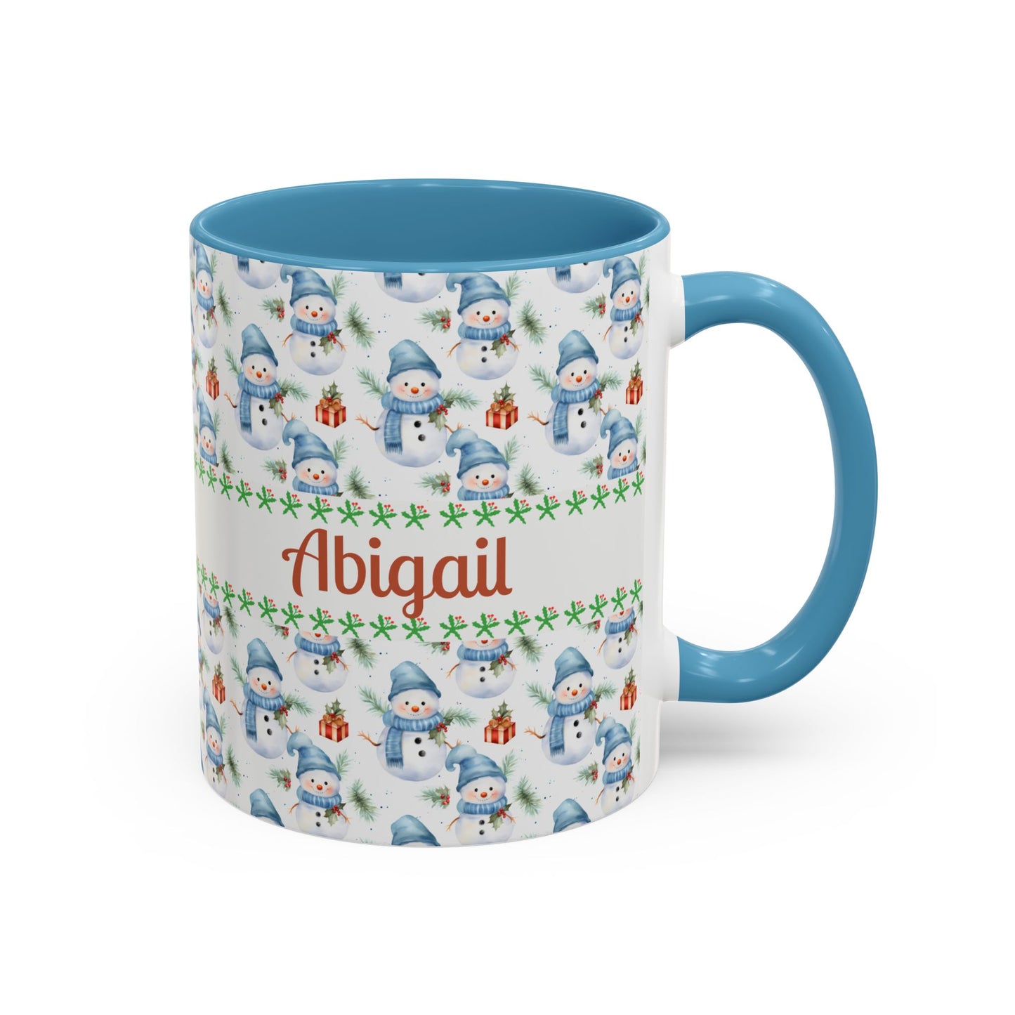 Festive Snowman Coffee Mug, Personalized Holiday Mug, Winter Decor, Gift for Her, Cute Coffee Cup