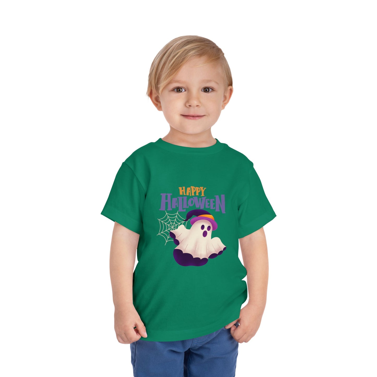 Happy Halloween Toddler Tee, Kid's Ghost T-Shirt, Halloween Costume Shirt, Toddler Halloween Apparel, Cute Halloween Outfit