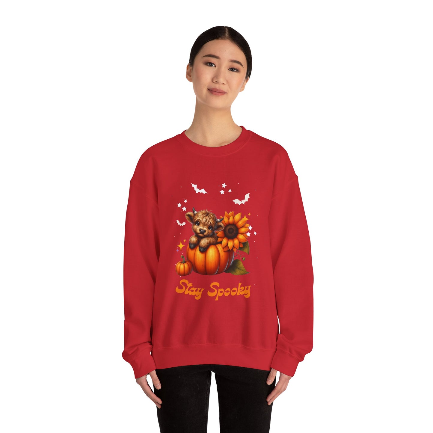 Stay Spooky Crewneck Sweatshirt, Halloween Apparel, Cozy Unisex Sweatshirt, Fall Fashion, Seasonal Gift, Casual Style