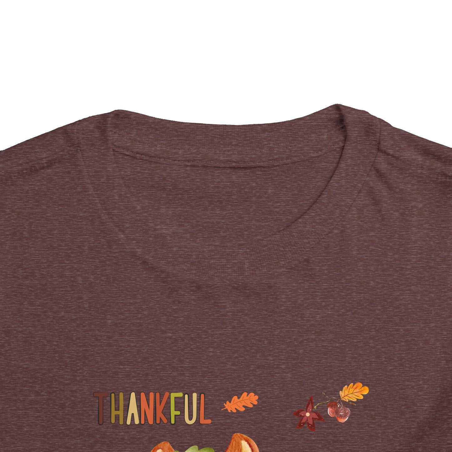 Toddler Short Sleeve Tee - Thankful Squirrel Design, Kids Fall T-Shirt, Thanksgiving Gift, Cute Toddler Apparel, Autumn Outfit