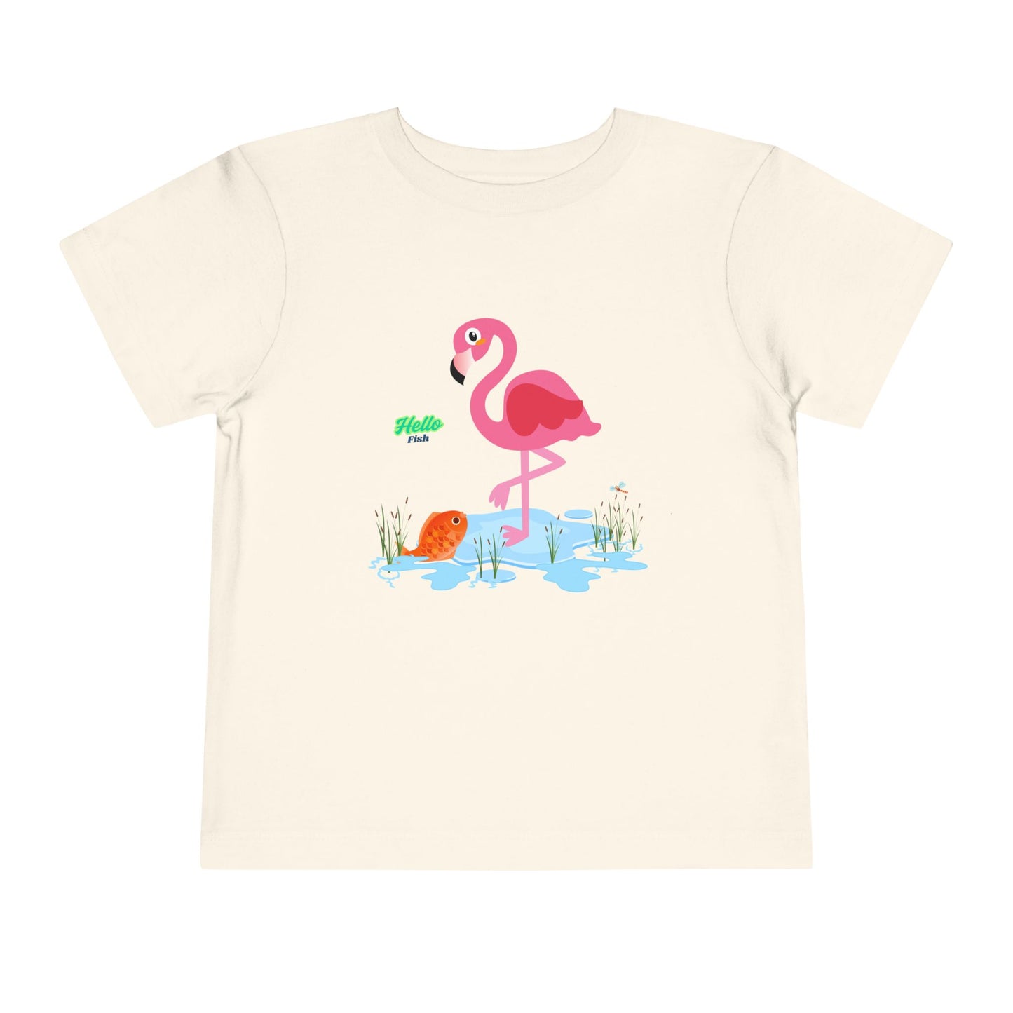 Whimsical Flamingo Toddler Tee - Fun Summer Kids Shirt, Playful Gift for Birthdays, Beach Days, Everyday Wear, Cute Summer Apparel