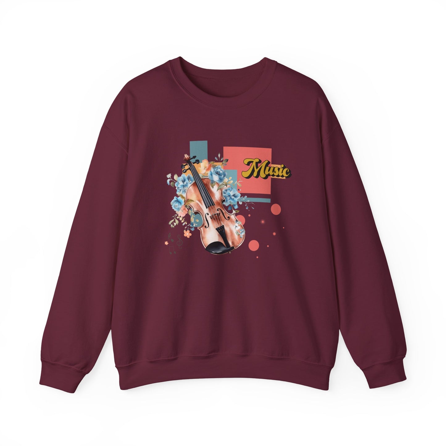 Musical Vibes Crewneck Sweatshirt | Gift for Music Lovers, Cozy and Stylish, Perfect for Concerts, Casual Wear, All Seasons