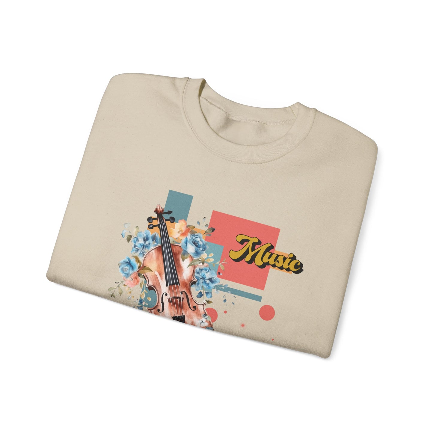 Musical Vibes Crewneck Sweatshirt | Gift for Music Lovers, Cozy and Stylish, Perfect for Concerts, Casual Wear, All Seasons