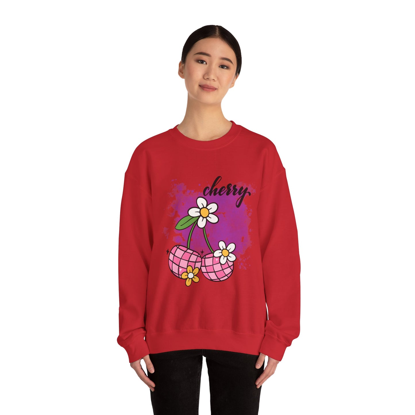 Cherry Blossom Unisex Sweatshirt, Cute Fall Fashion, Cozy Casual Wear, Gift Idea for Friends, Trendy Street Style