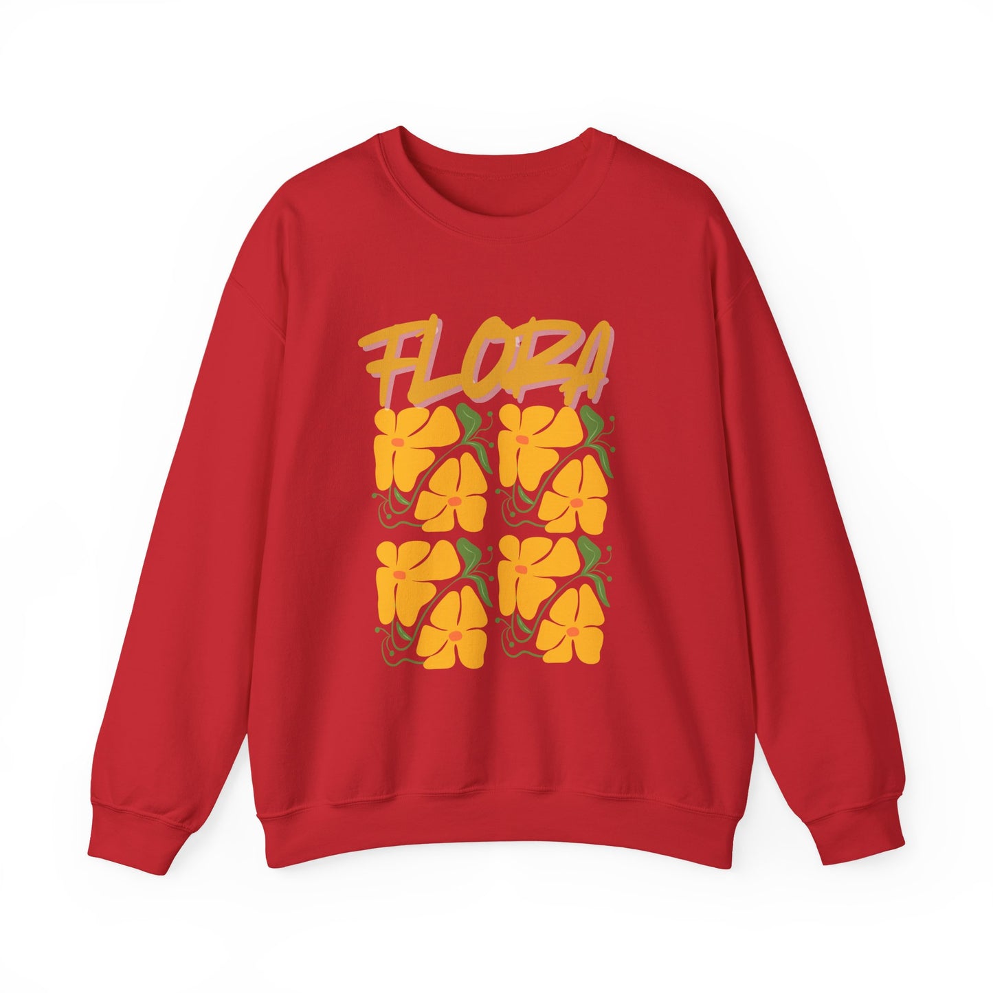 Flora Crewneck Sweatshirt, Floral Sweatshirt, Spring Fashion, Casual Wear, Gifts for Her, Unisex Floral Hoodie