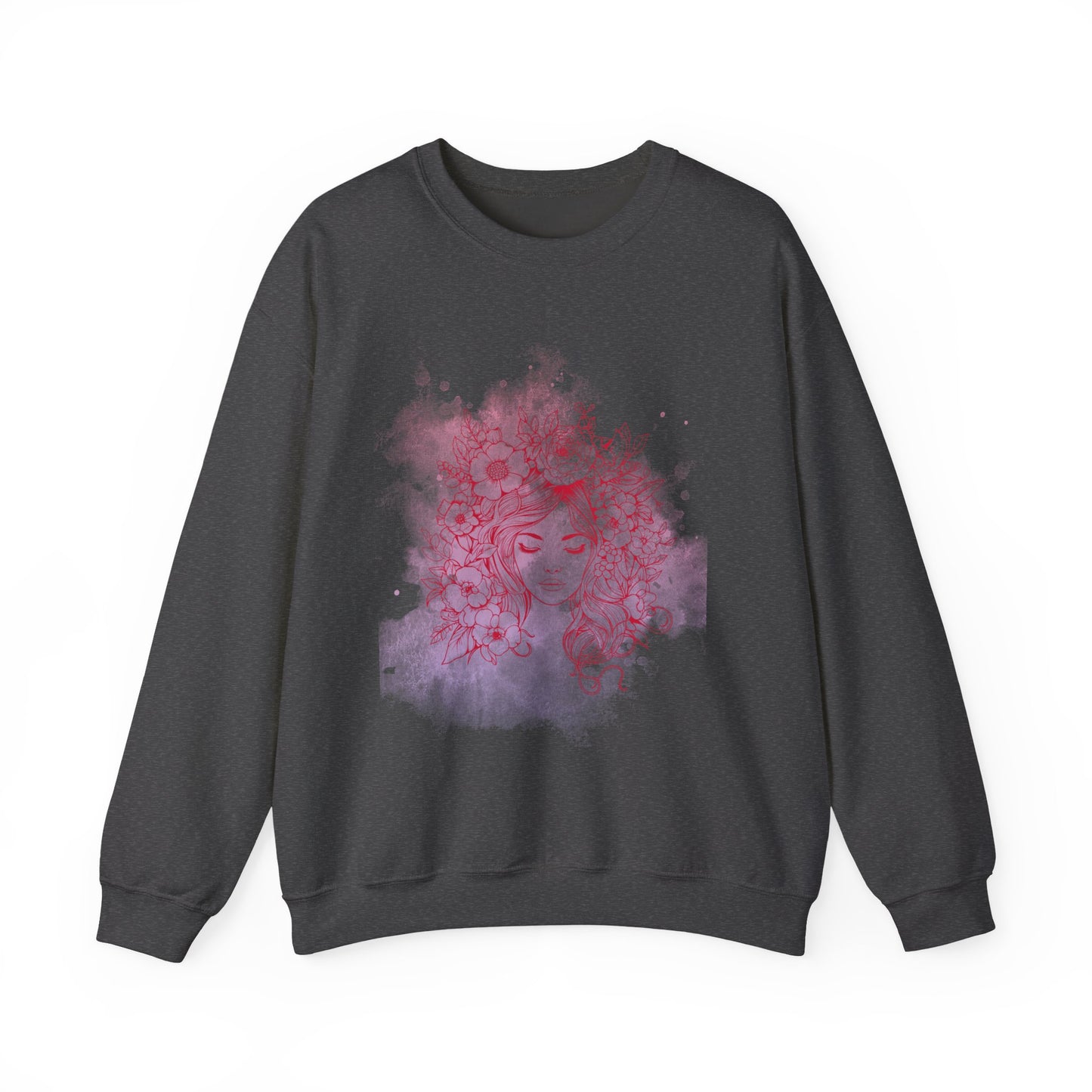 Floral Dreamer Crewneck Sweatshirt | Unisex Cozy Top, Stylish Gift, Fall Fashion, Floral Art, Everyday Comfort