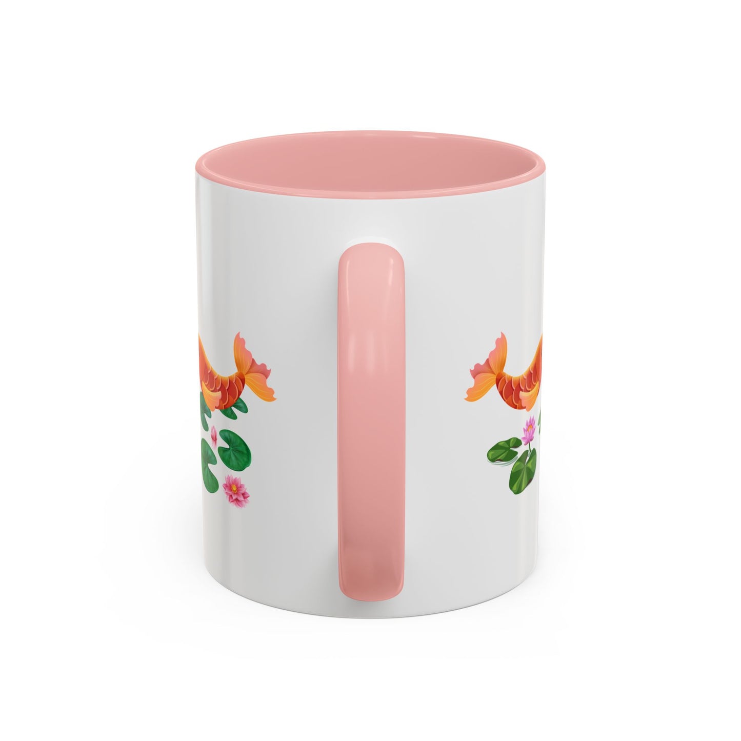 Golden koi fish with lotus flowers Coffee Mug