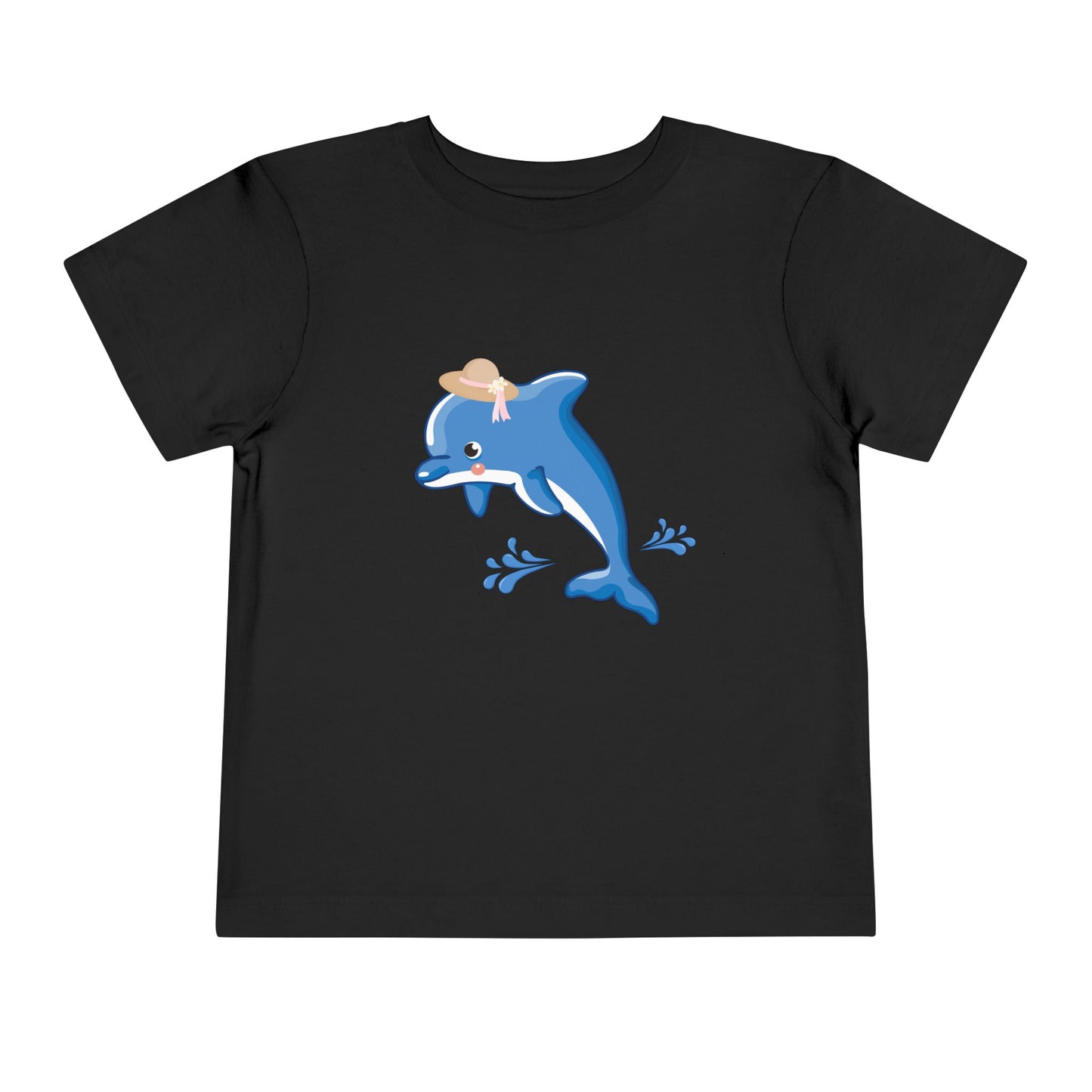 Adorable Dolphin Toddler Tee, Cute Kid's T-Shirt, Summer Outfit, Beach Day Apparel, Gift for Toddlers, Fun Children's Clothing