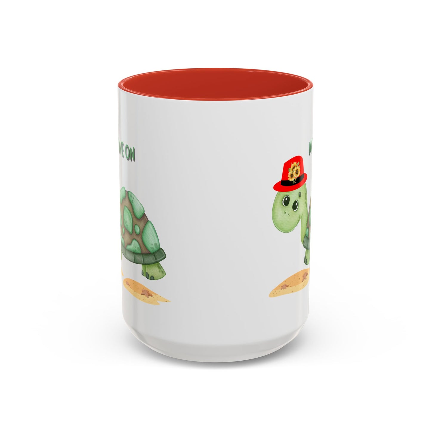 Turtle with a sunflower hat Coffee Mug