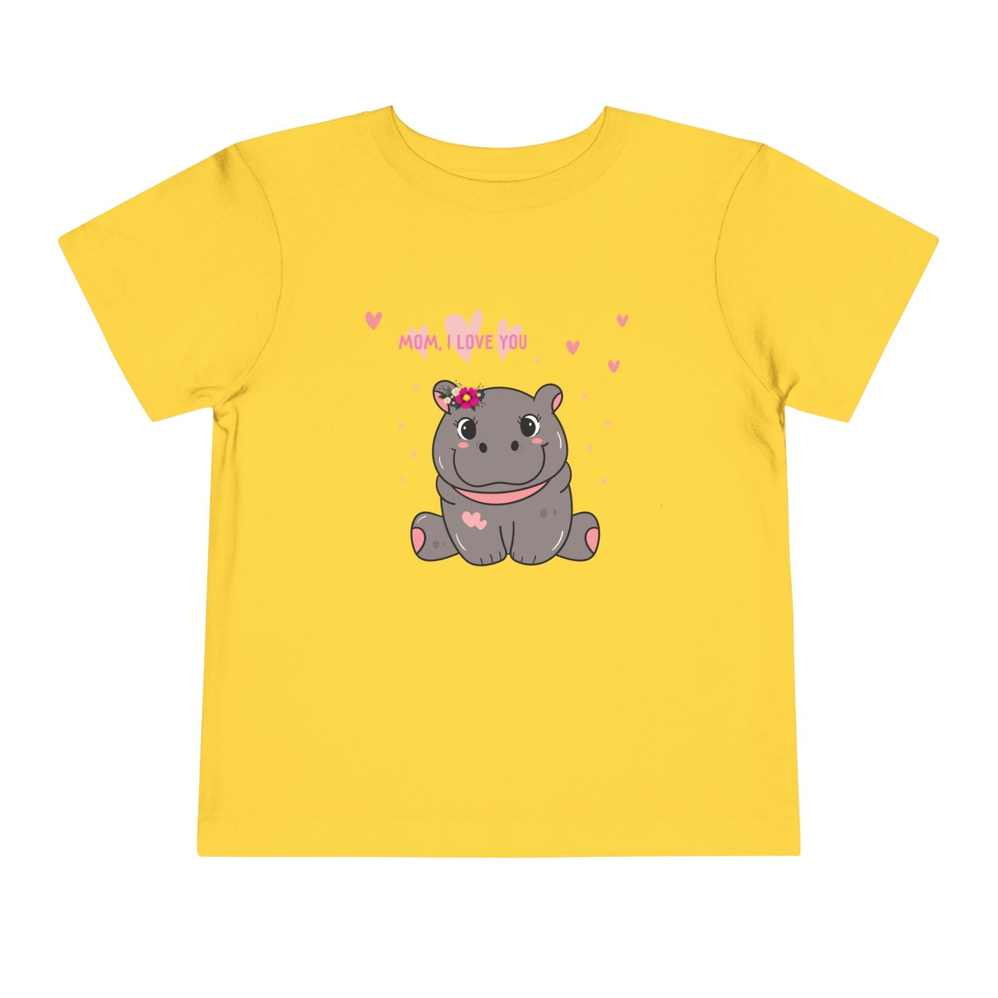 Cute Hippo Toddler Tee, Adorable Animal Shirt, Baby Shower Gift, Kids Birthday Outfit, Playful Summer Wear