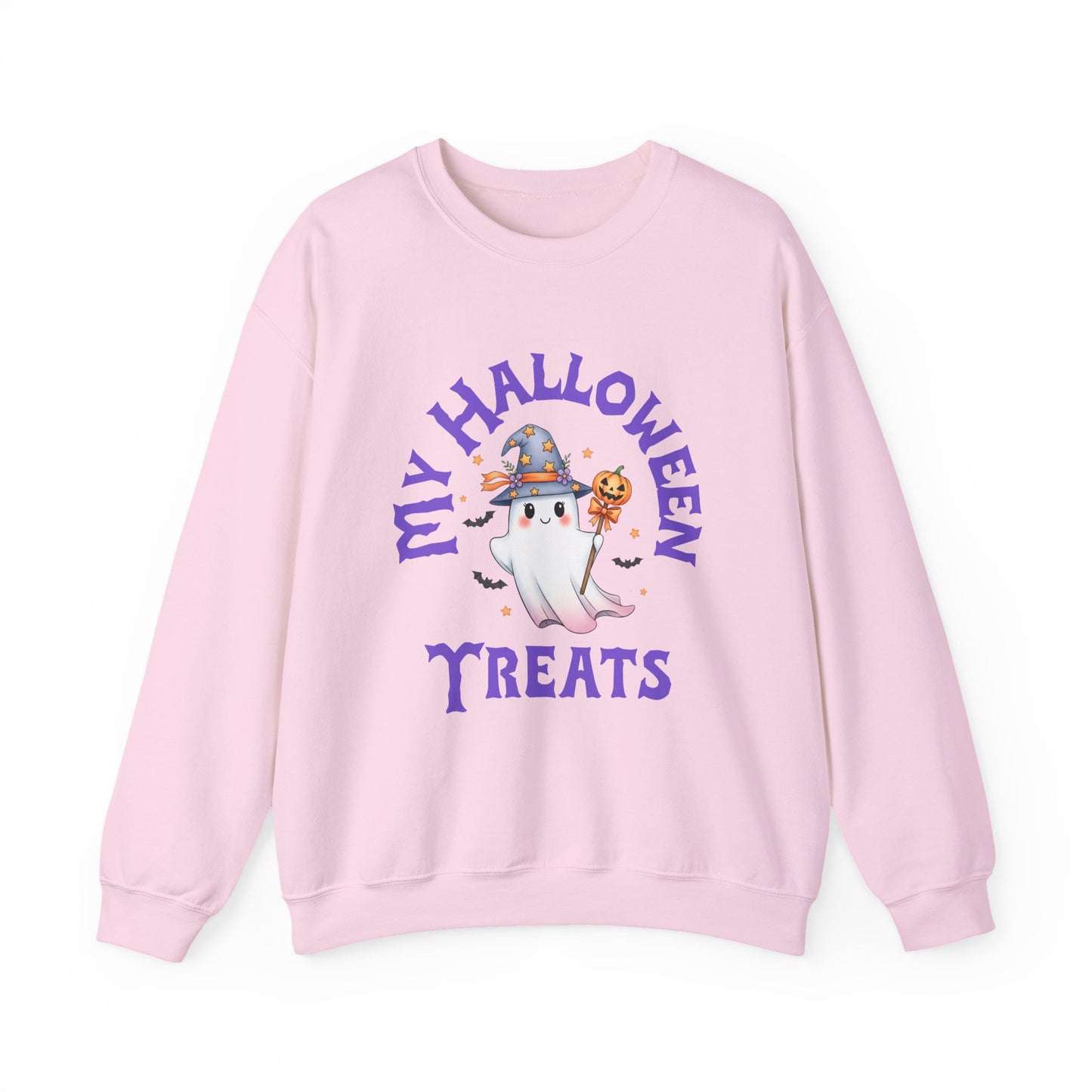 Halloween Ghost Crewneck Sweatshirt, Cozy Halloween Apparel, My Halloween Treats Sweatshirt, Fall Fashion, Spooky Season Gift