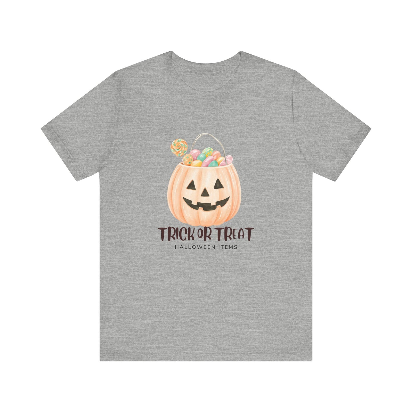 Halloween Trick or Treat T-Shirt, Unisex Graphic Tee, Fall Wardrobe Addition, Perfect for Halloween Parties, Spooky Season Wear