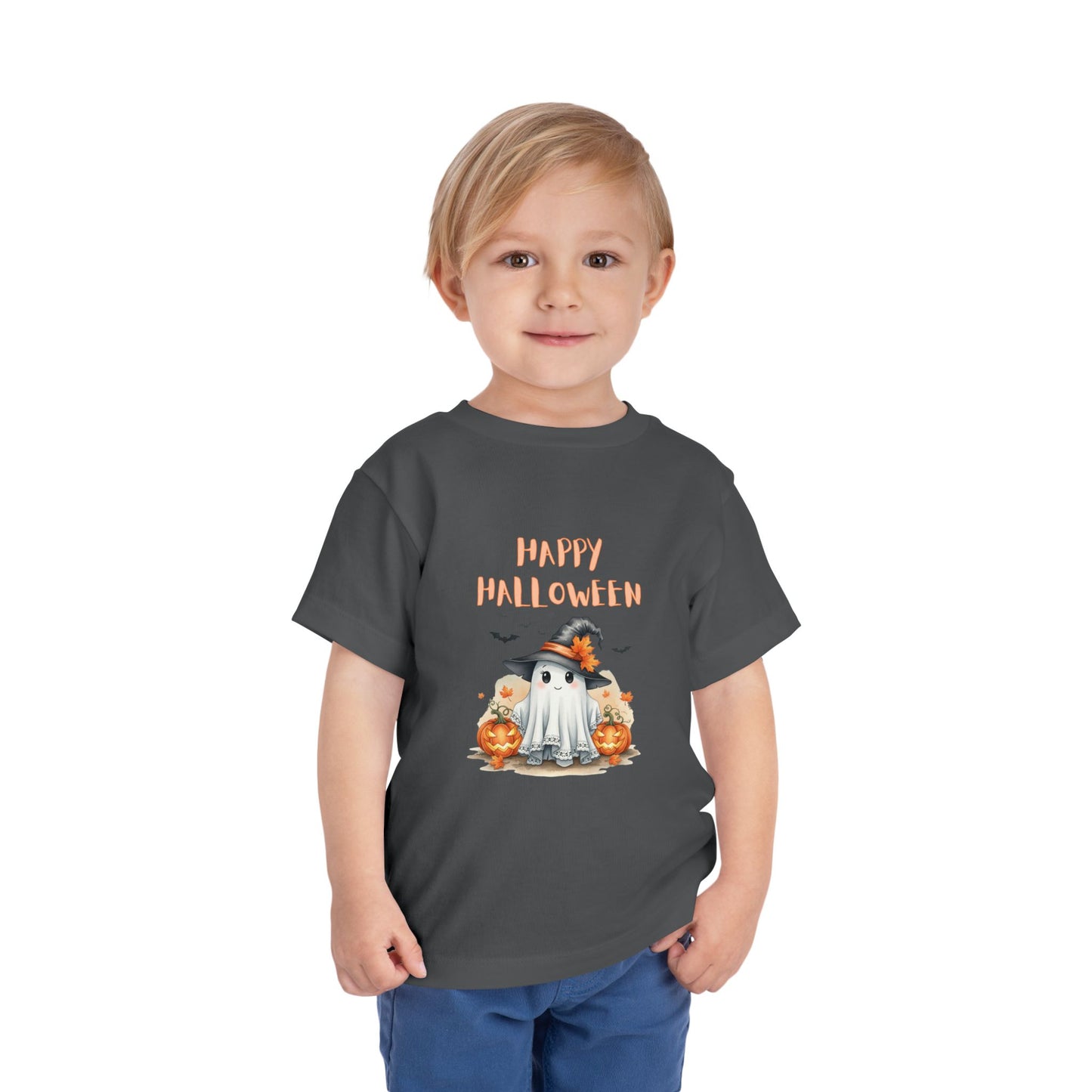 Toddler Halloween Tee, Spooky Ghost Shirt, Cute Kids Halloween Costume, Fall Celebration Top, Pumpkin Themed Tee