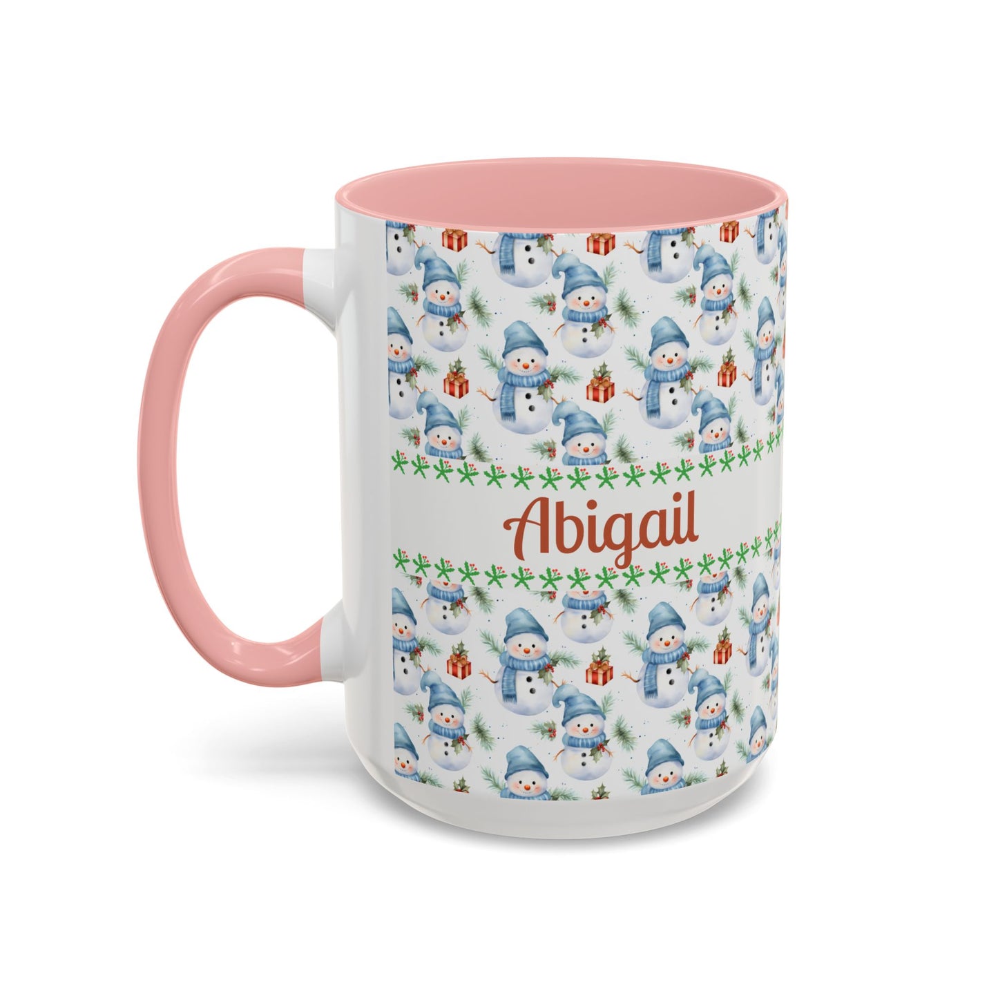 Festive Snowman Coffee Mug, Personalized Holiday Mug, Winter Decor, Gift for Her, Cute Coffee Cup