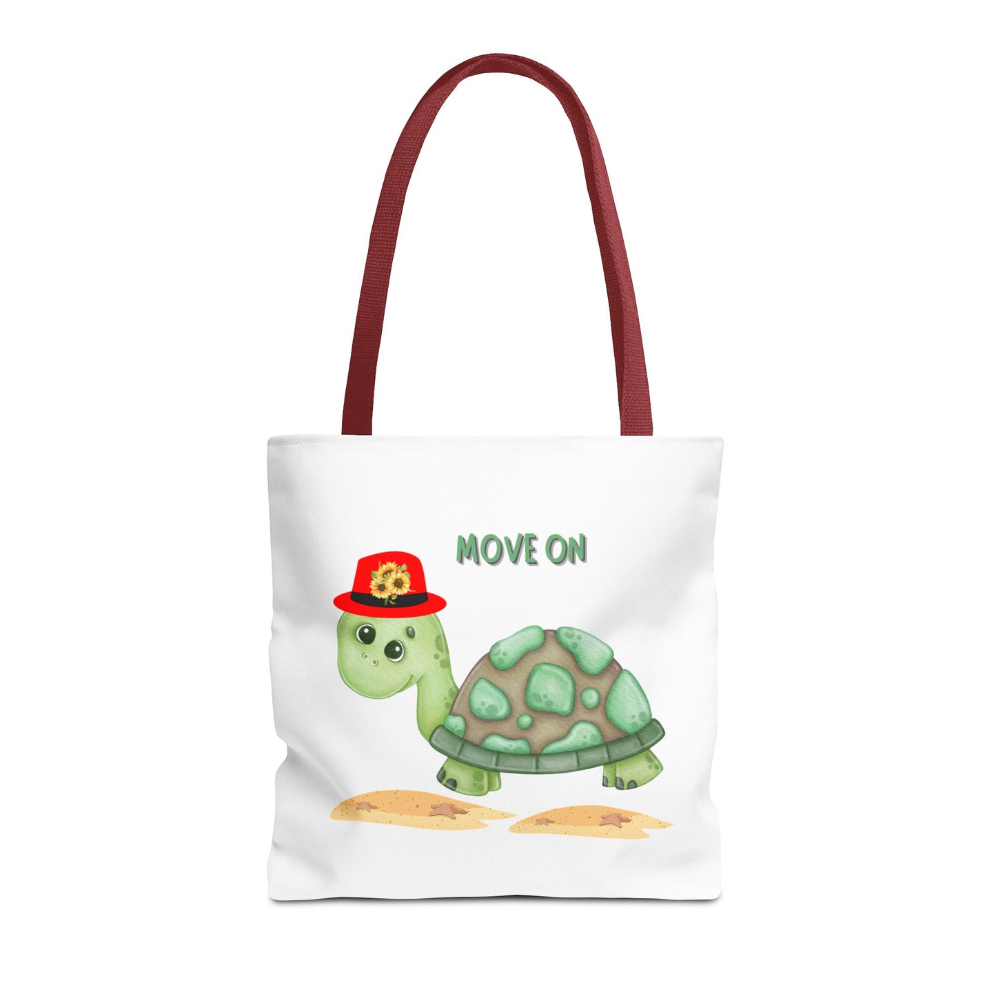 Turtle with a sunflower hat Tote Bag