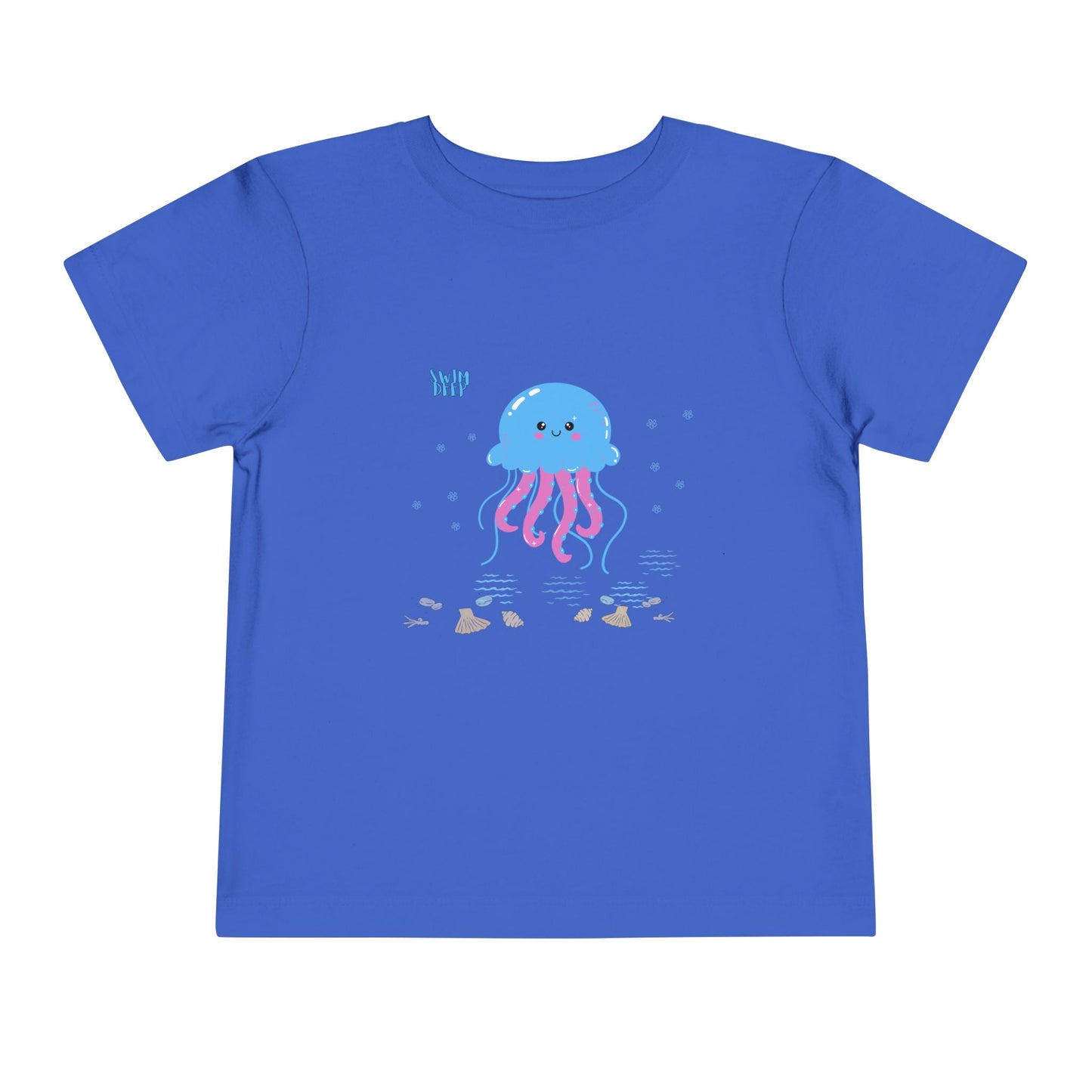 Cute Jellyfish Toddler Tee, Toddler T-Shirt, Beach Day Shirt, Kids Summer Wear, Ocean Theme Kids Clothing