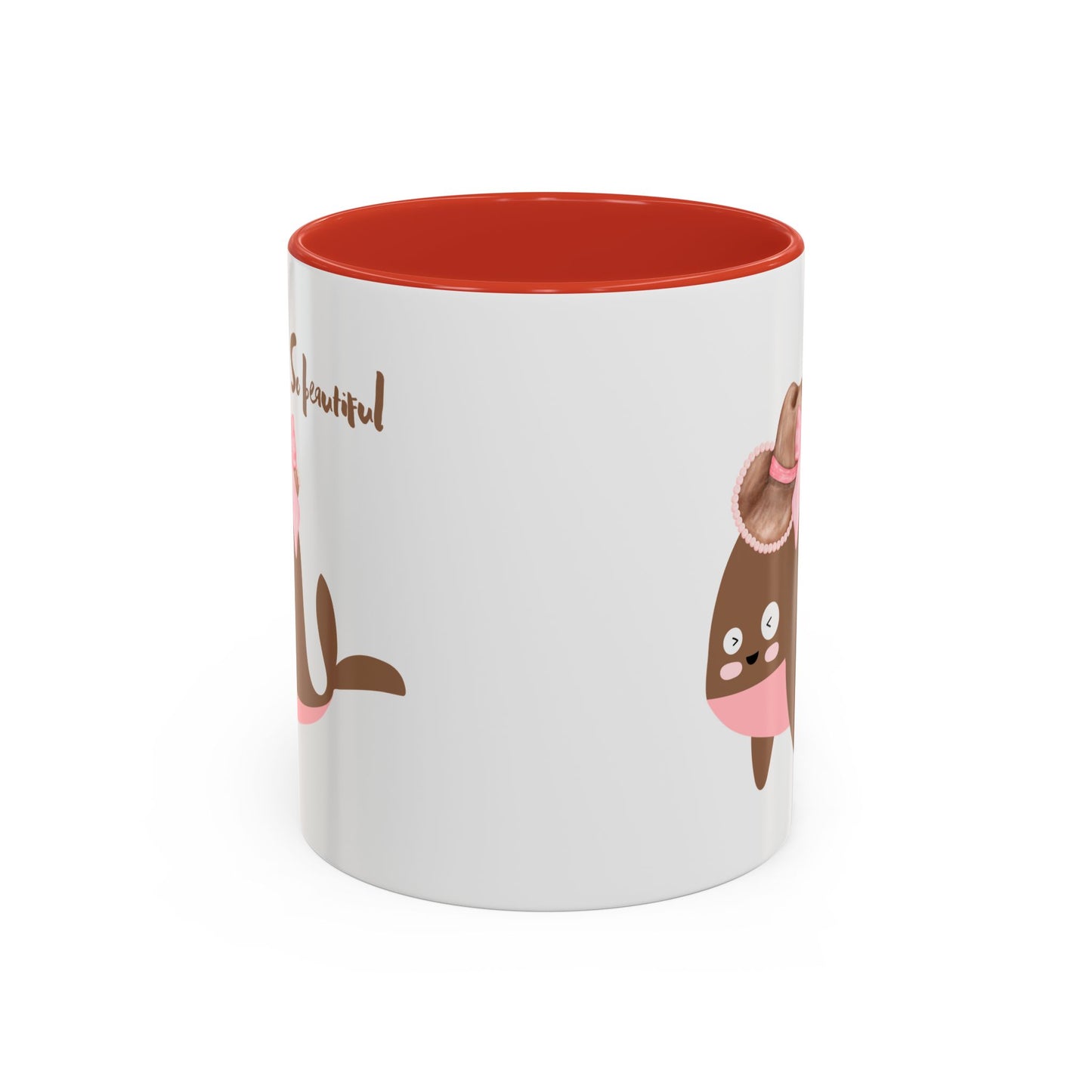 Whale wearing a cowboy hat with a pink bow Coffee Mug
