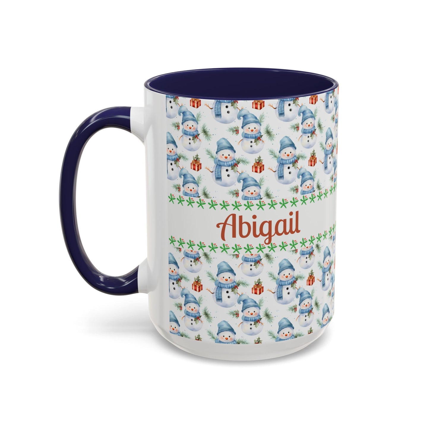 Festive Snowman Coffee Mug, Personalized Holiday Mug, Winter Decor, Gift for Her, Cute Coffee Cup