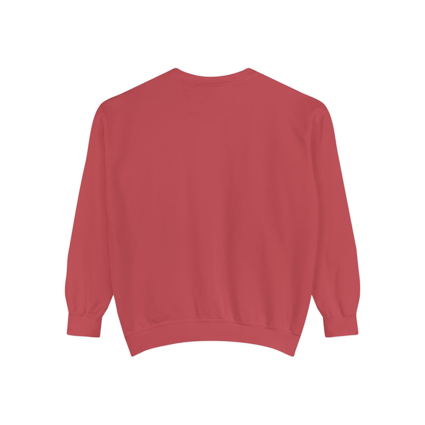 Cheerful red lobster emerging from stylized blue waves Unisex Garment-Dyed Sweatshirt
