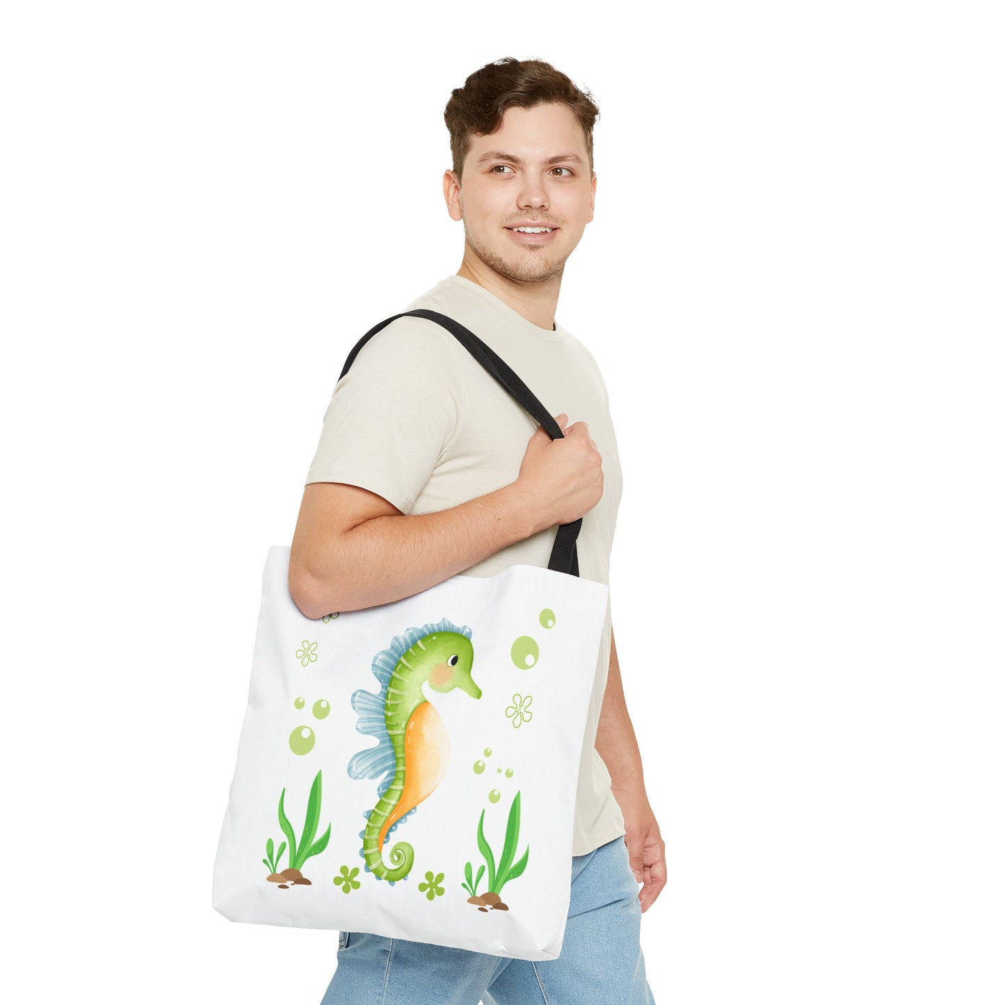 Seahorse with a focus on the natural world Tote Bag