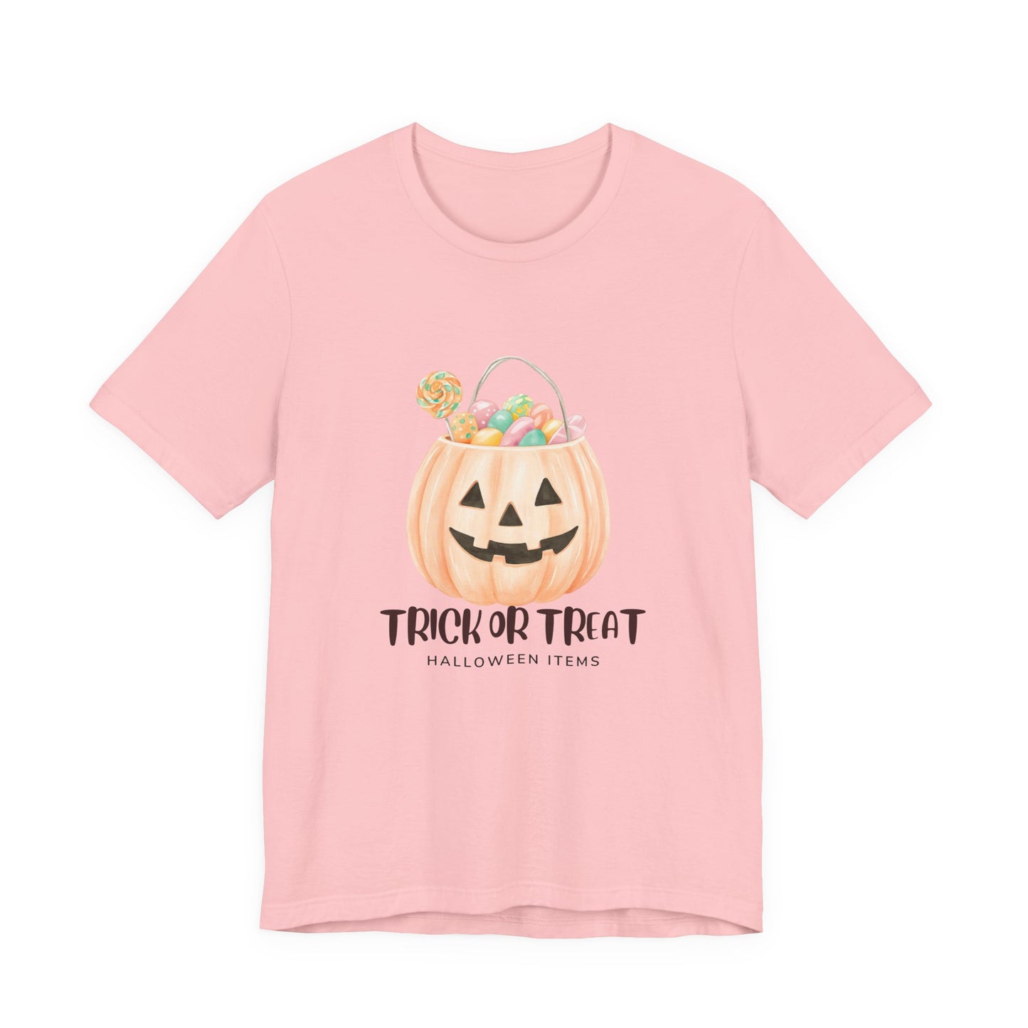 Halloween Trick or Treat T-Shirt, Unisex Graphic Tee, Fall Wardrobe Addition, Perfect for Halloween Parties, Spooky Season Wear