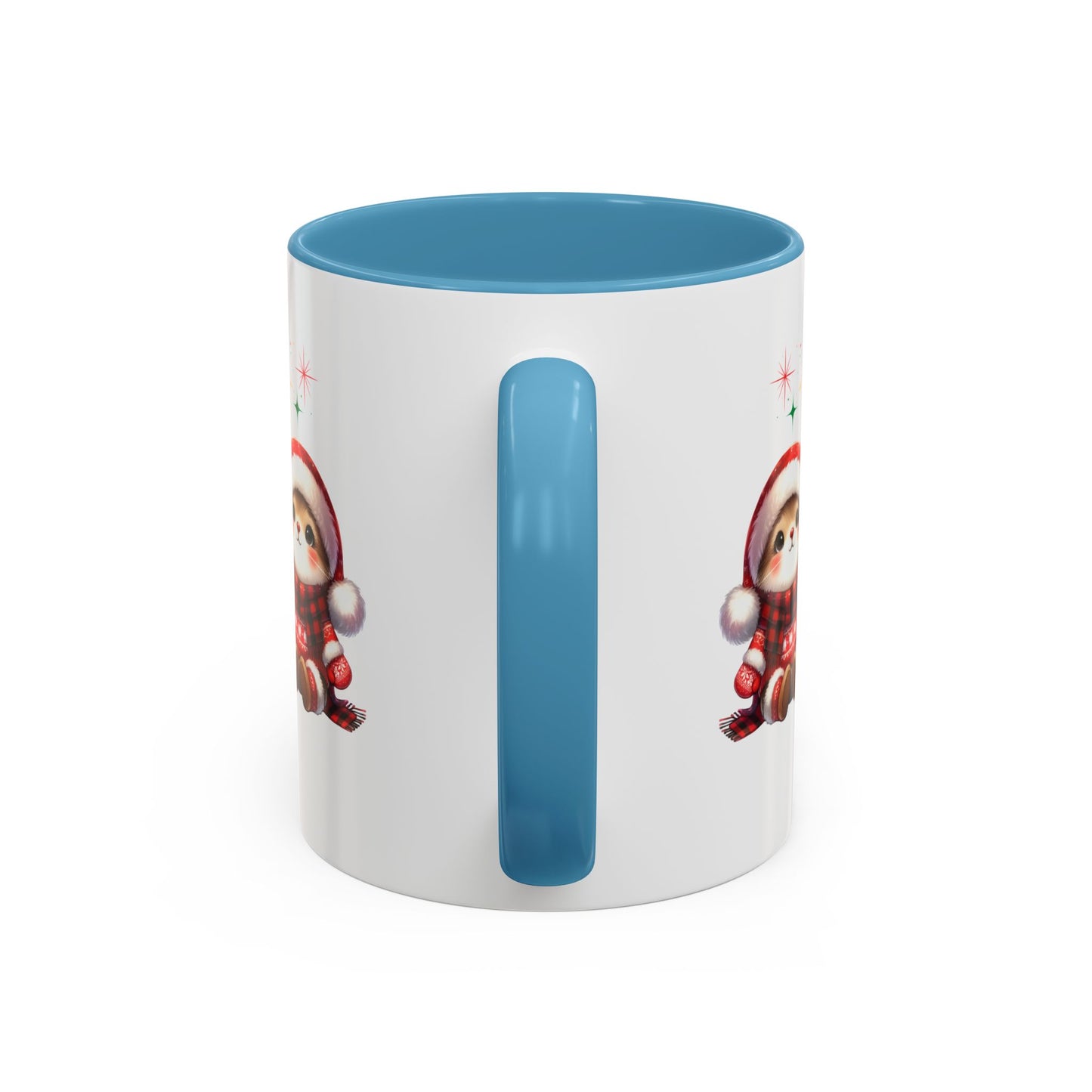 Festive Personalized Coffee Mug, Holiday Gift for Coffee Lovers, Custom Name Mug, Cute Animal Design, Perfect for Christmas