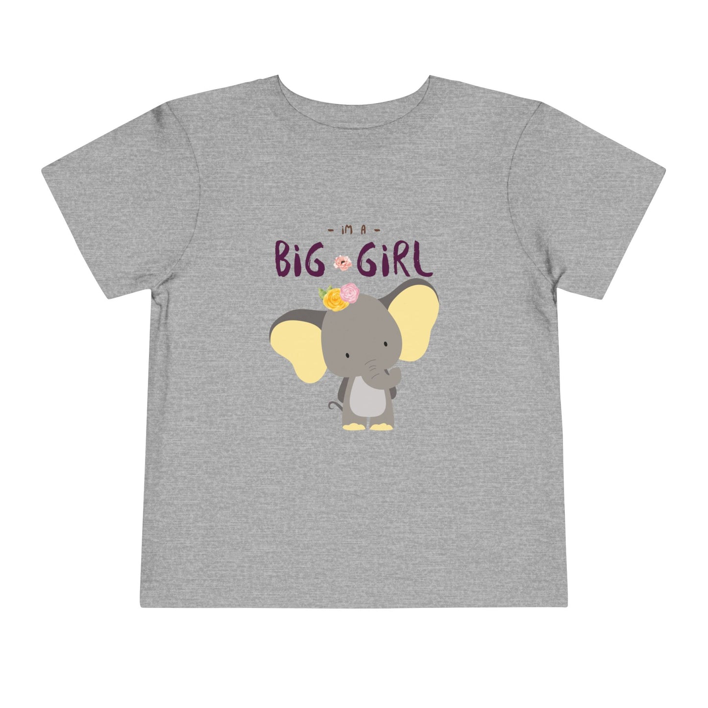 Big Girl Toddler Tee, Cute Elephant Design, Kids Birthday Gift, Toddler Clothing, Nursery Outfit, Playtime T-Shirt