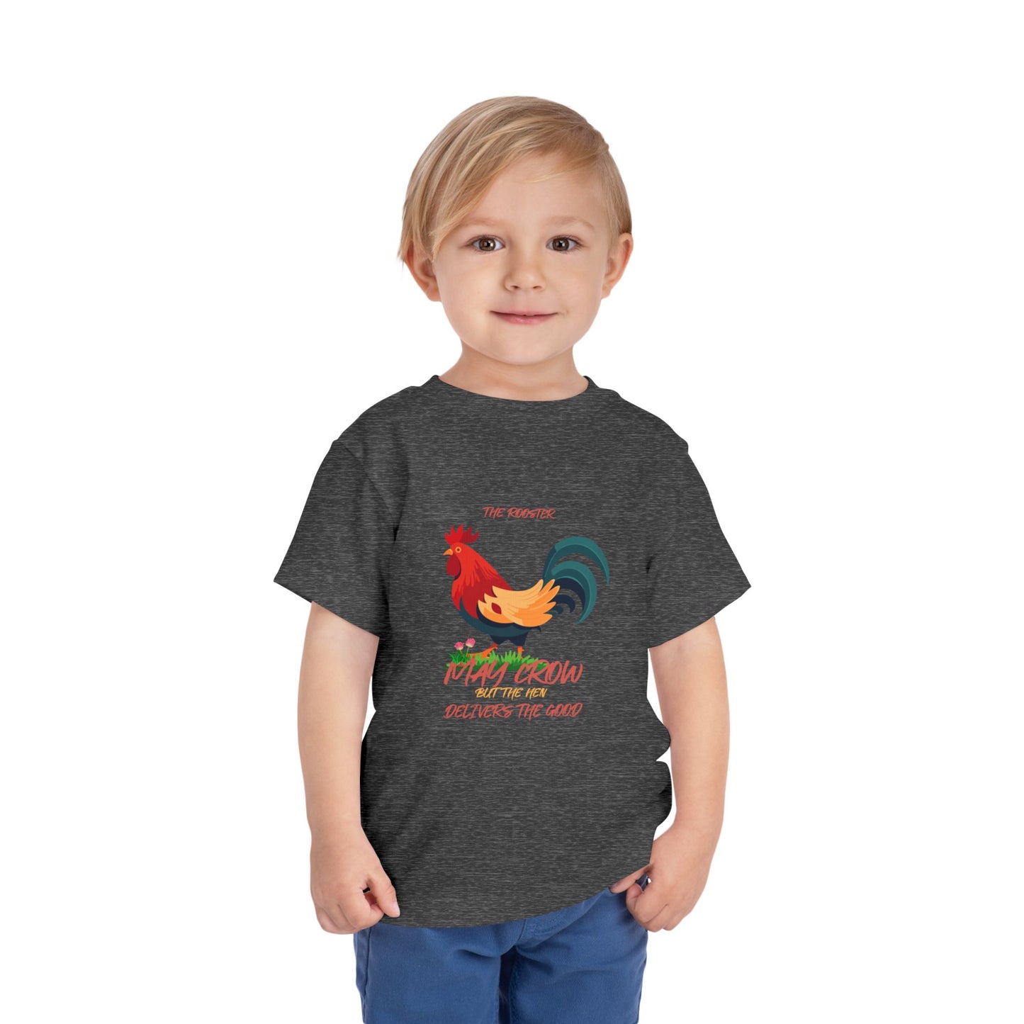 Colorful Rooster Toddler Tee - Perfect for Farm Lovers, Playdates, Birthday Gifts, Cute Casual Wear, Summer Outfits